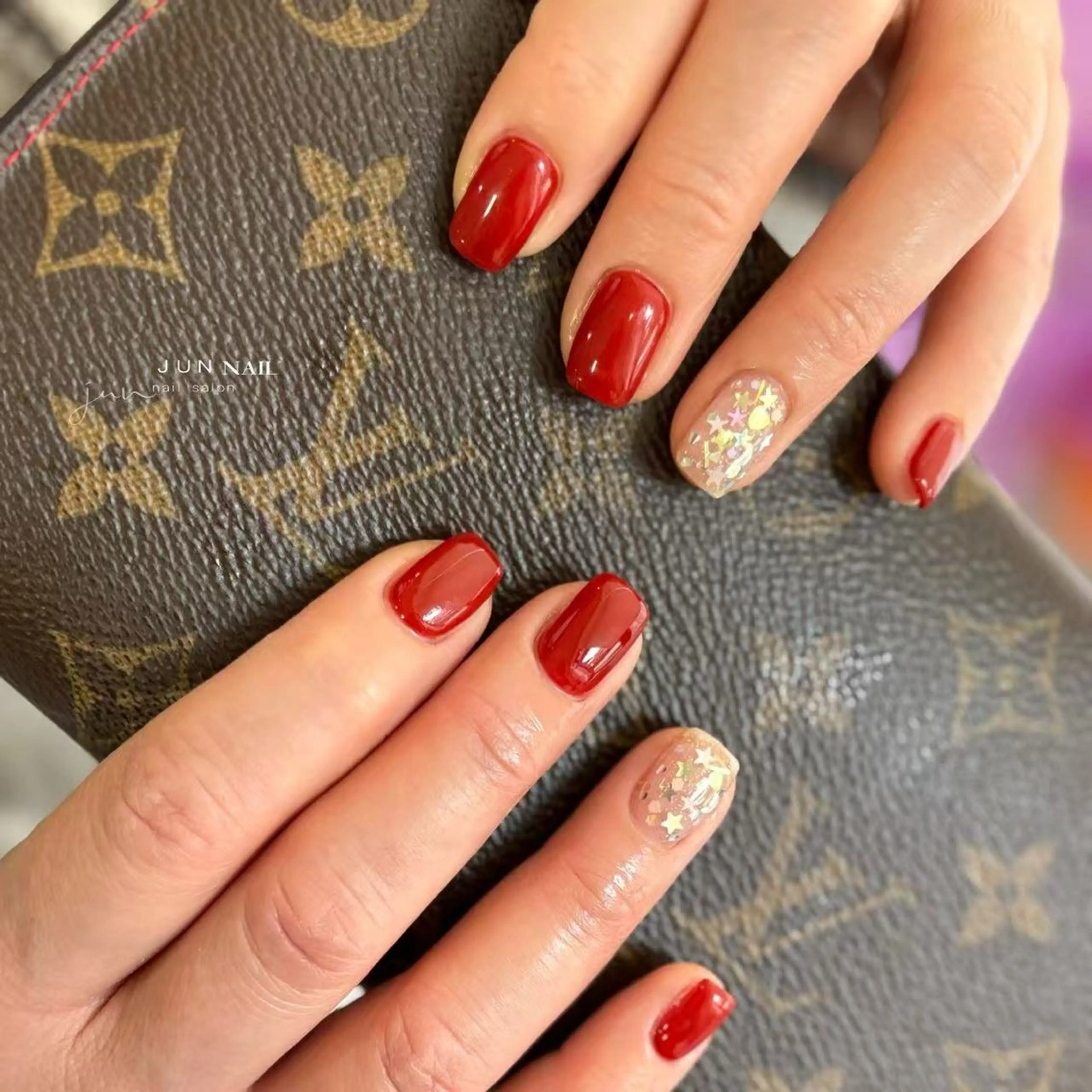 ネイル ワンカラーネイル JUNNAIL ゆあのネイルデザイン