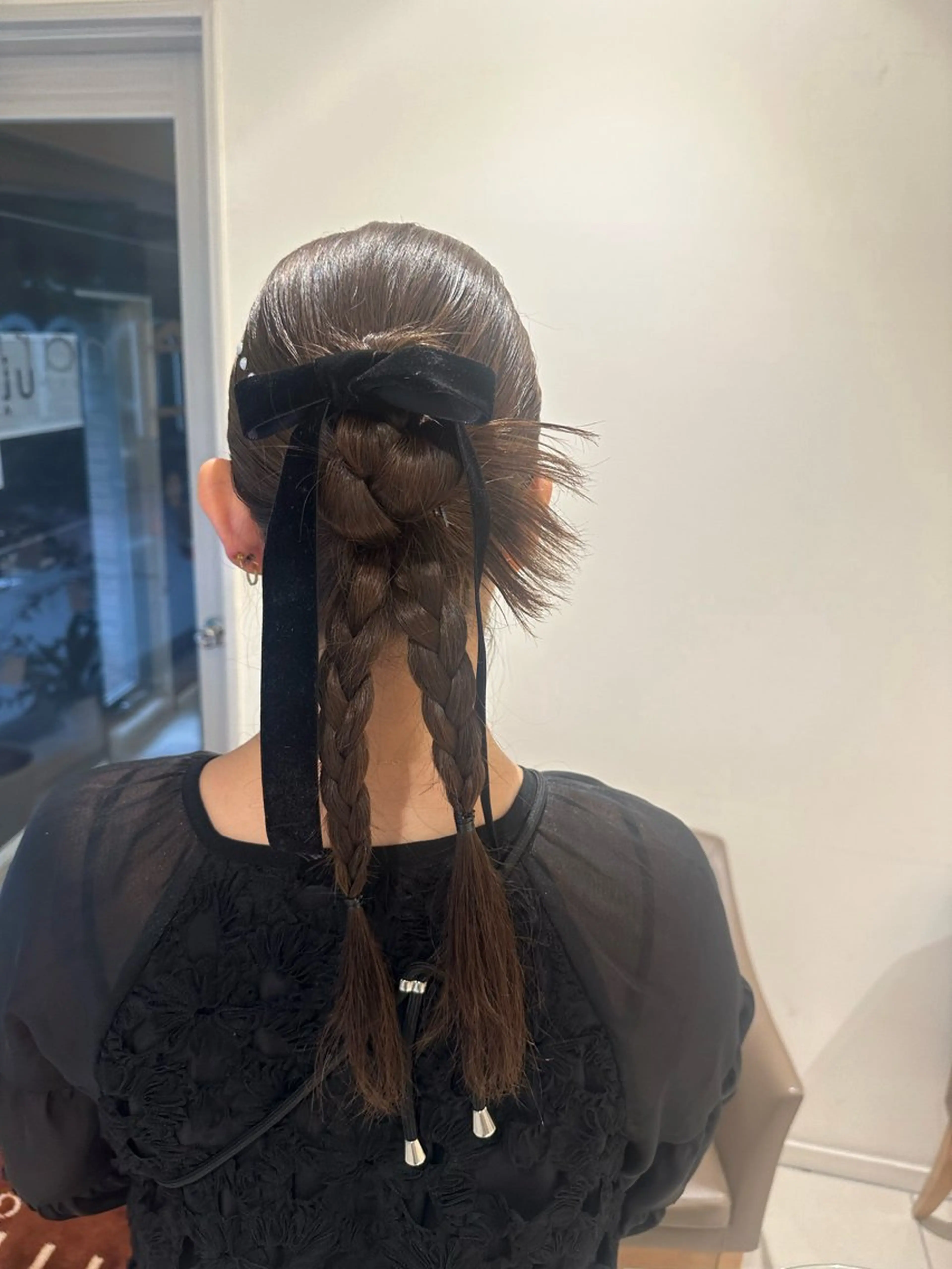 ロング カラー ヘアアレンジ タイトボブ個性派カラ ーAKANEのヘアスタイル