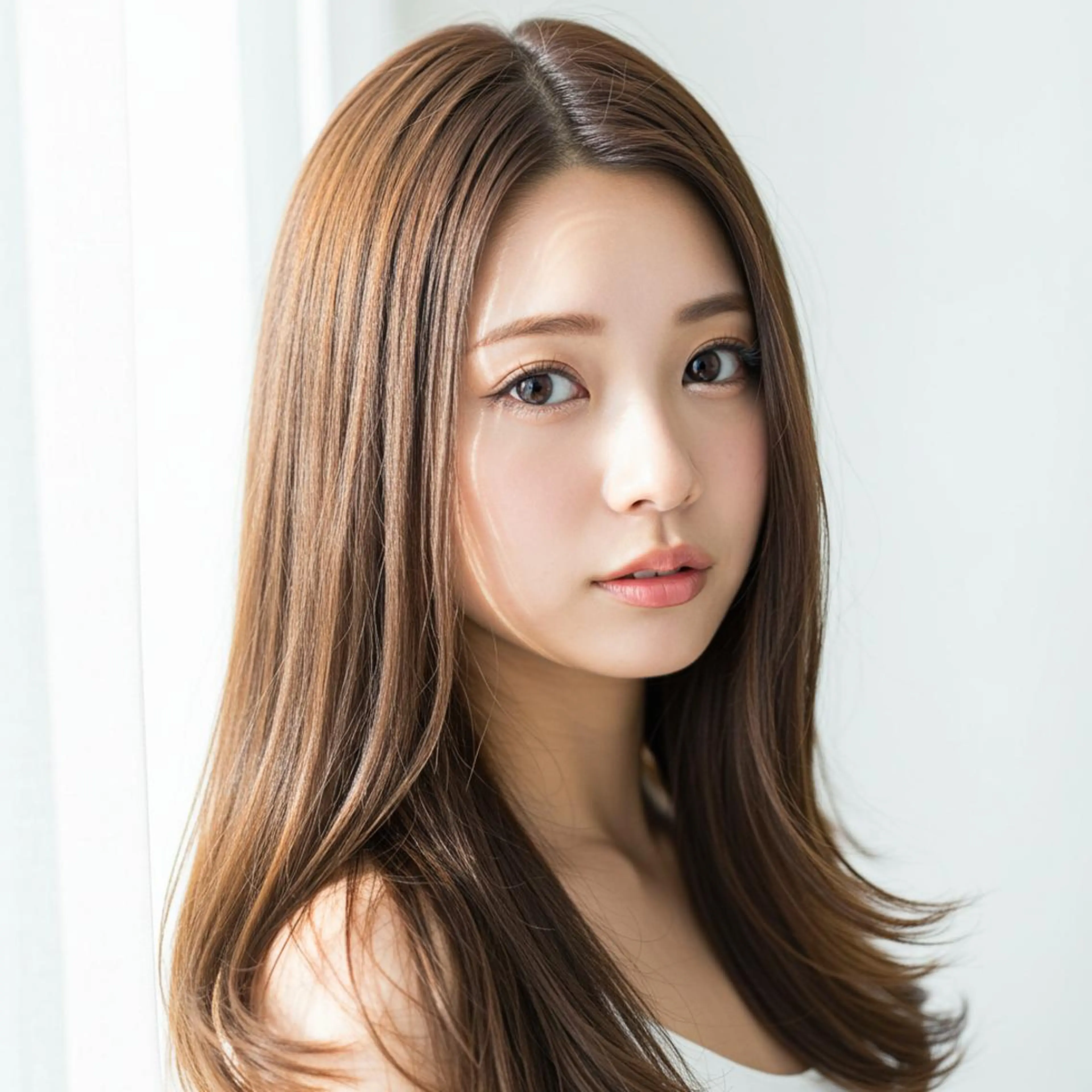 ミディアム ヘアカラー 越谷レイヤーカット/ 野中麻衣ꕮ⟡のヘアスタイル