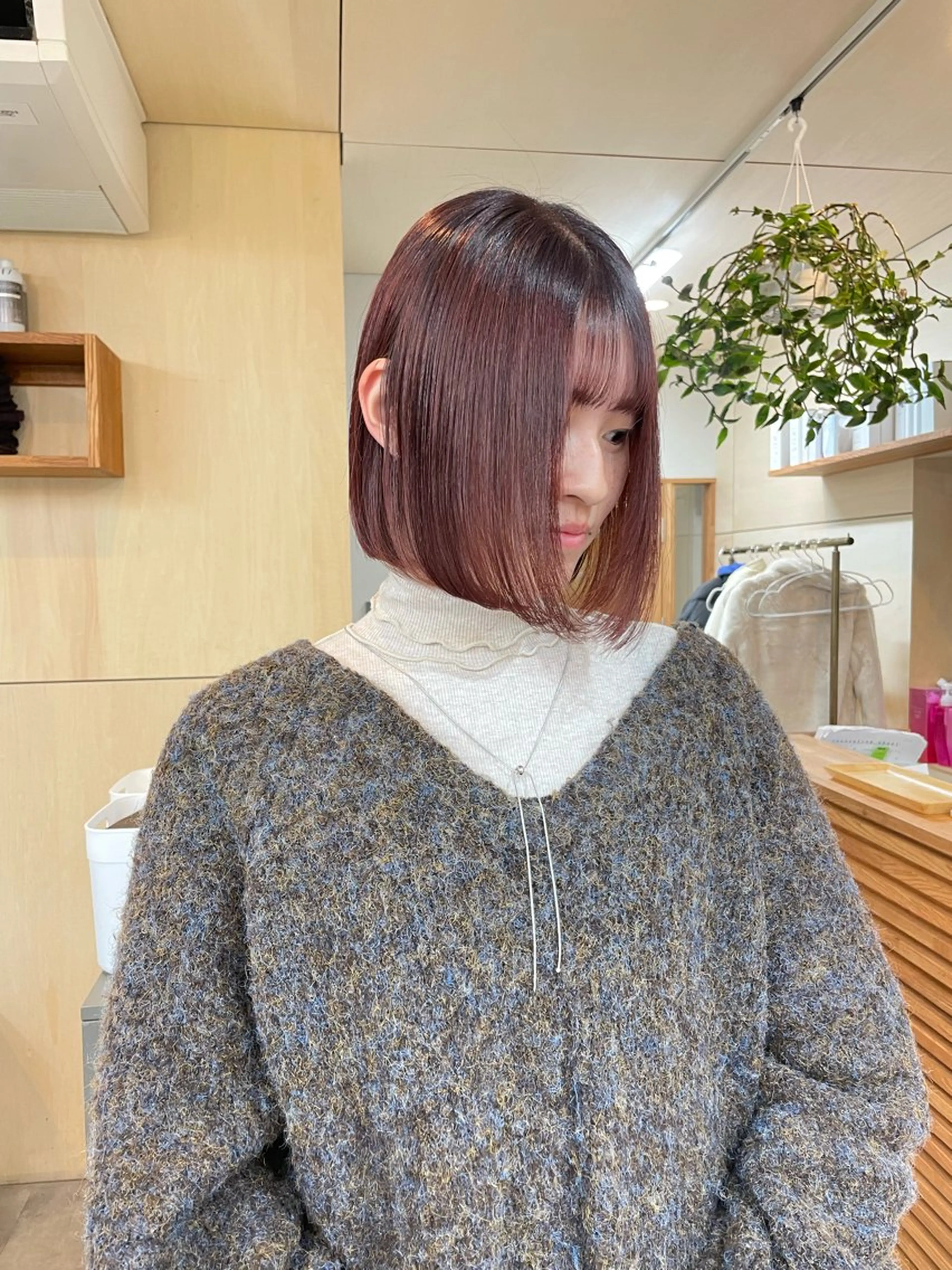 ショート カラー パーマ ミズタ マイのヘアスタイル