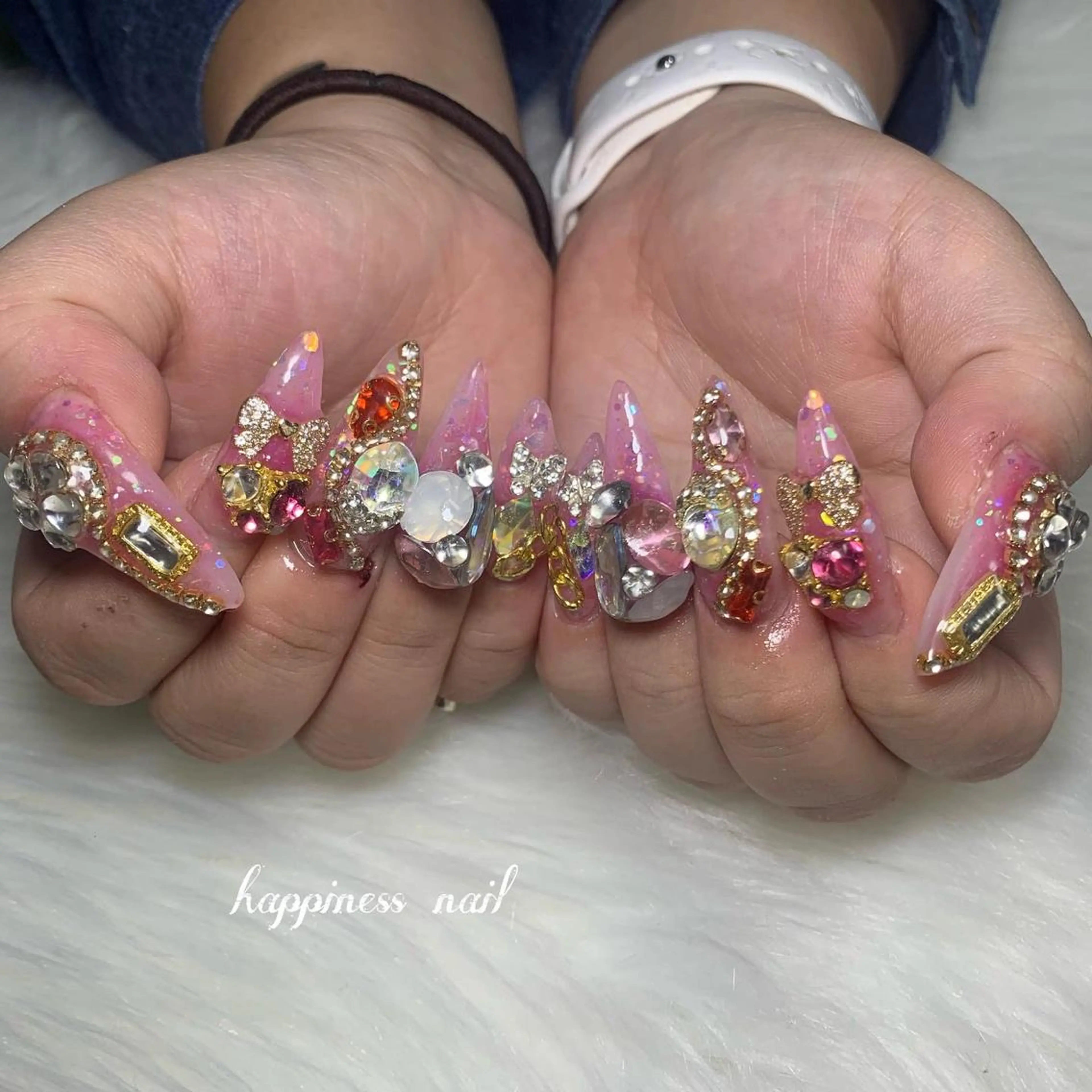 ネイル ロングネイル スカルプネイル happiness nailのネイルデザイン