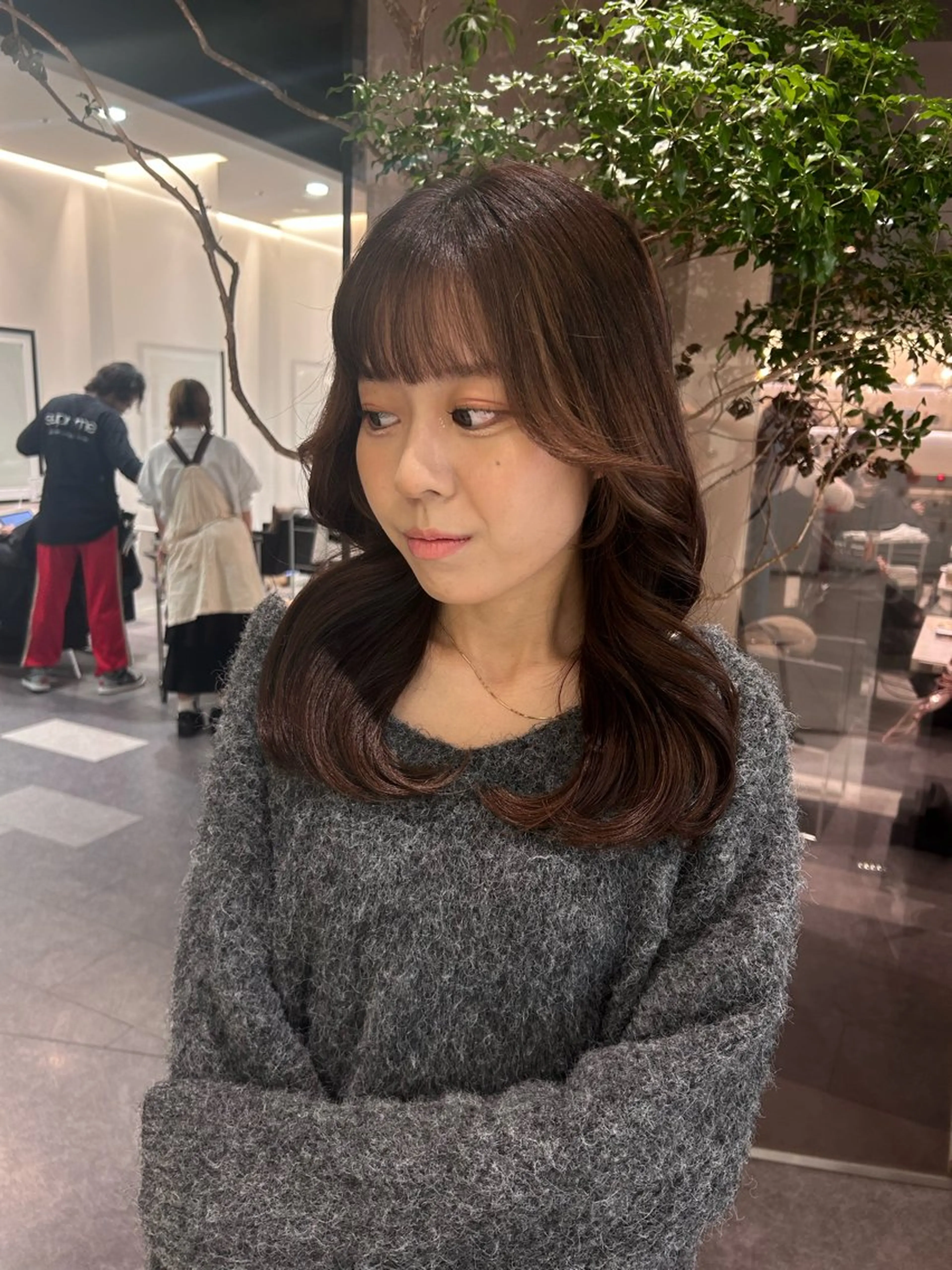 セミロング 中原 優美のヘアスタイル