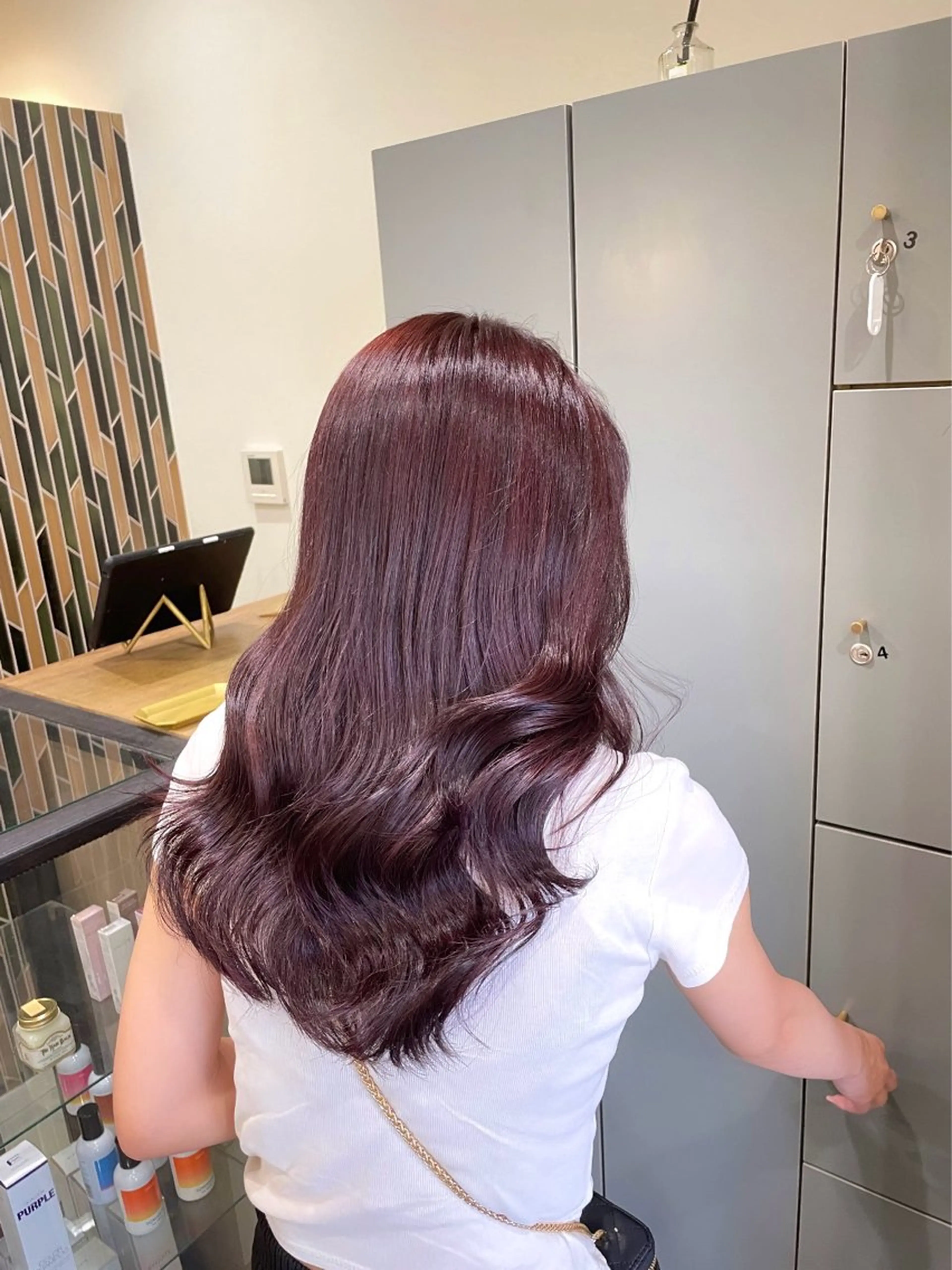 セミロング カラー ヘアカラー トリートメント tim所属・tim hinaのヘアスタイル