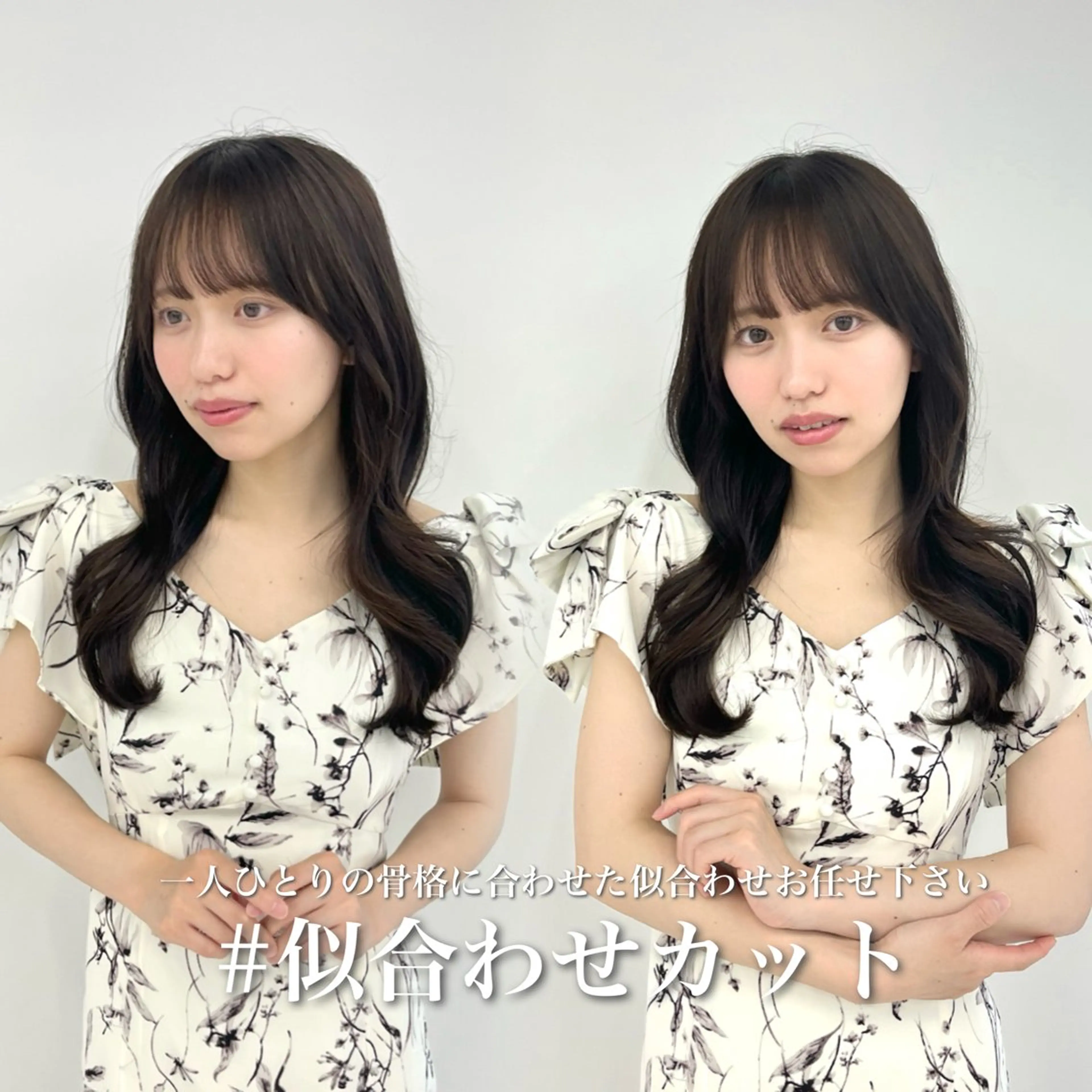 【ご新規様】🍒小顔カット+似合わせ𝐜𝐨𝐥𝐨𝐫+艶トリートメント(𝟐𝐒𝐓𝐄𝐏)の写真