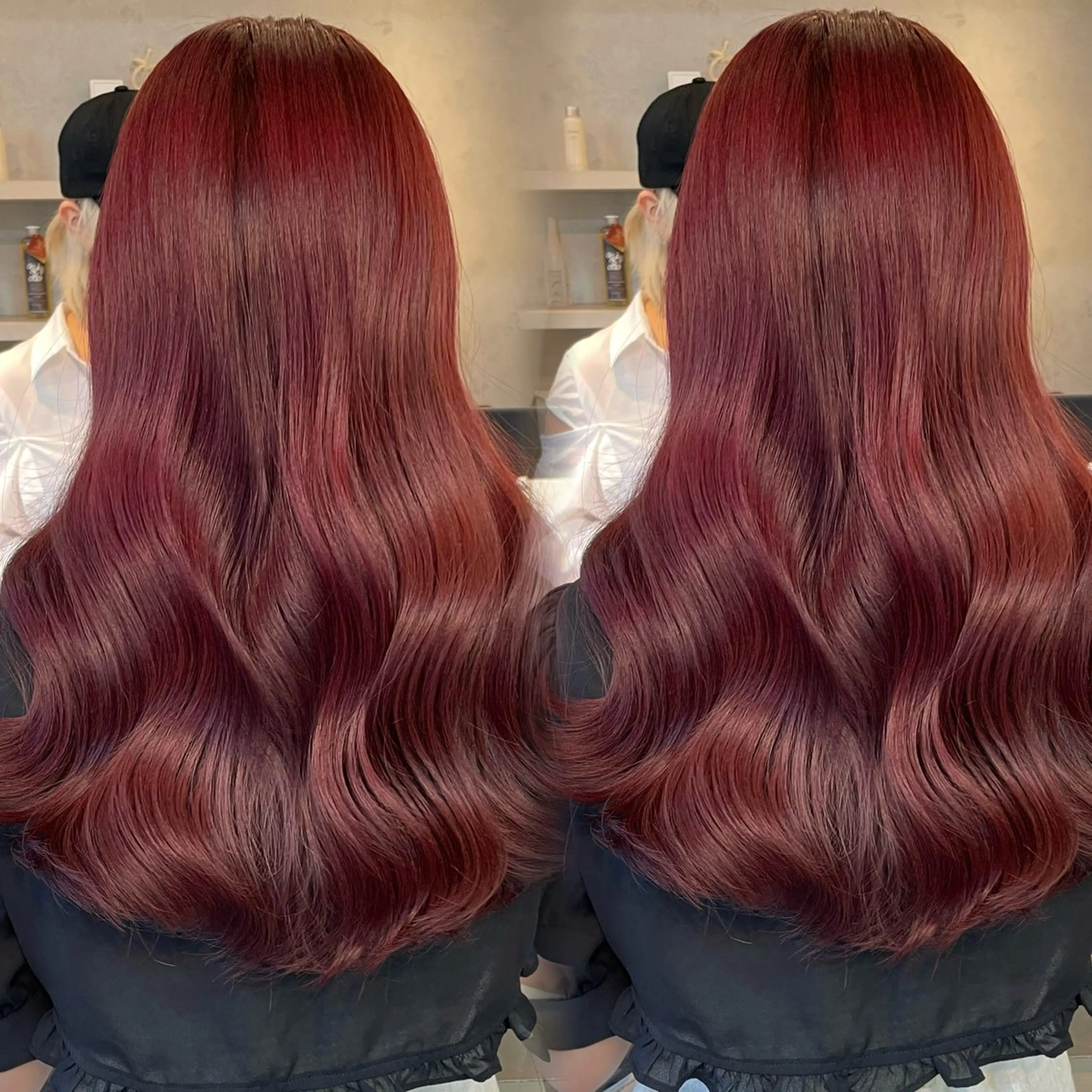 ロング カラー カット ヘアカラー トリートメント ブリーチなしカラー kana🐱のヘアスタイル