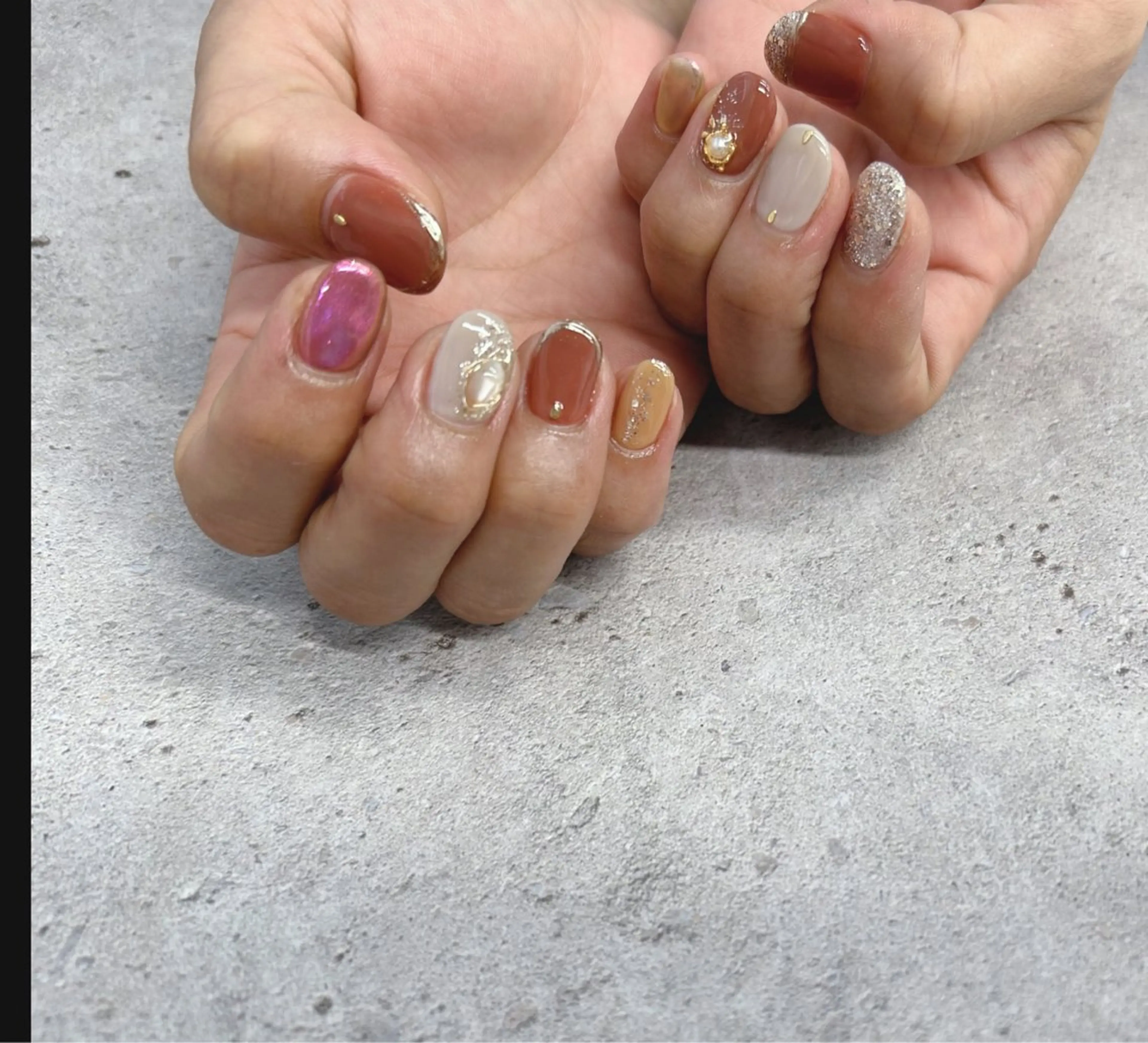 ネイル ニュアンスネイル ハンドネイル Nail Salon agré所属・agré ネイルサロン　アグレのネイルデザイン