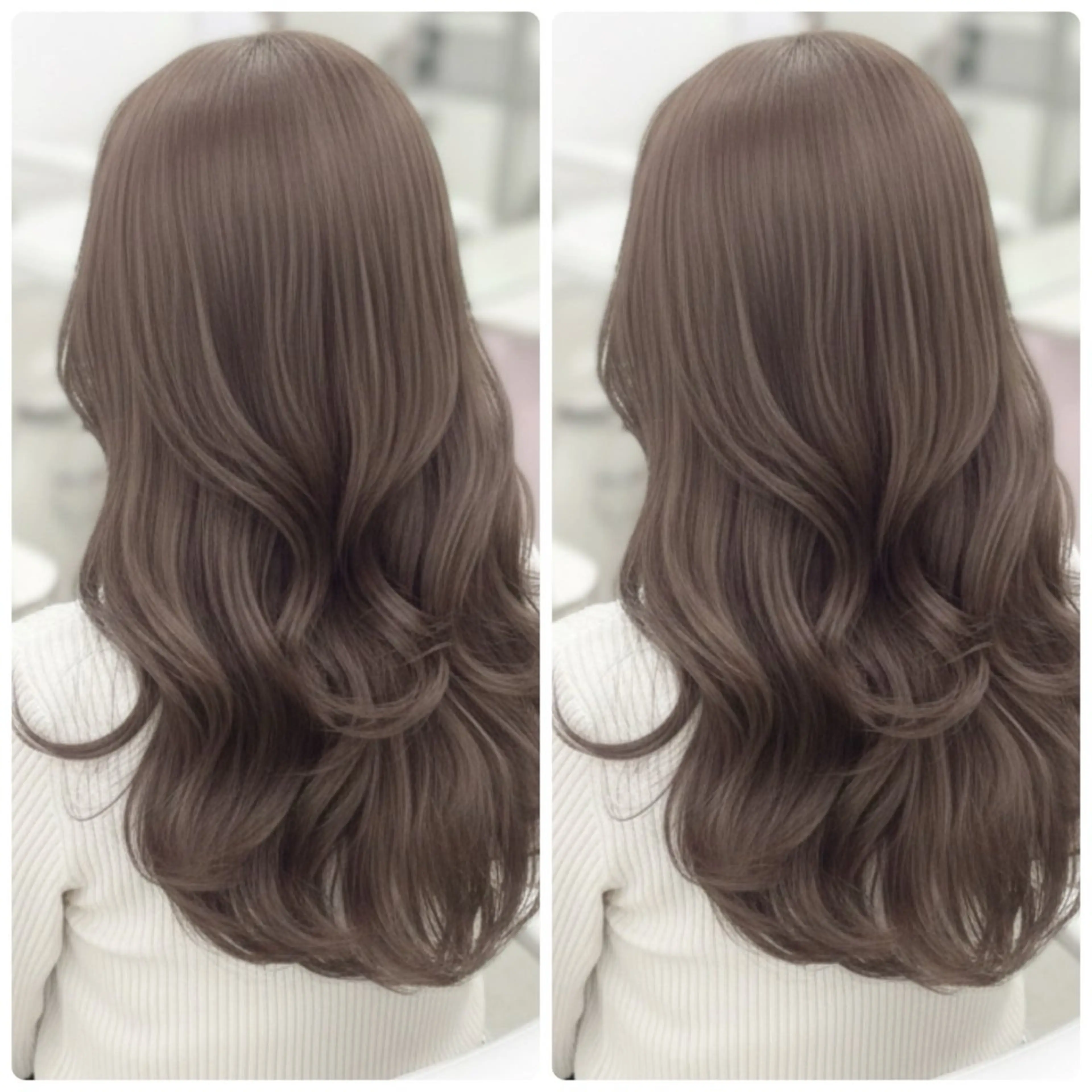 ロング 顔周りカット レイヤーカット ロング カット ヘアカラー トリートメント 1ｍｍまでこだわる レイヤー🫧若葉🪞のヘアスタイル