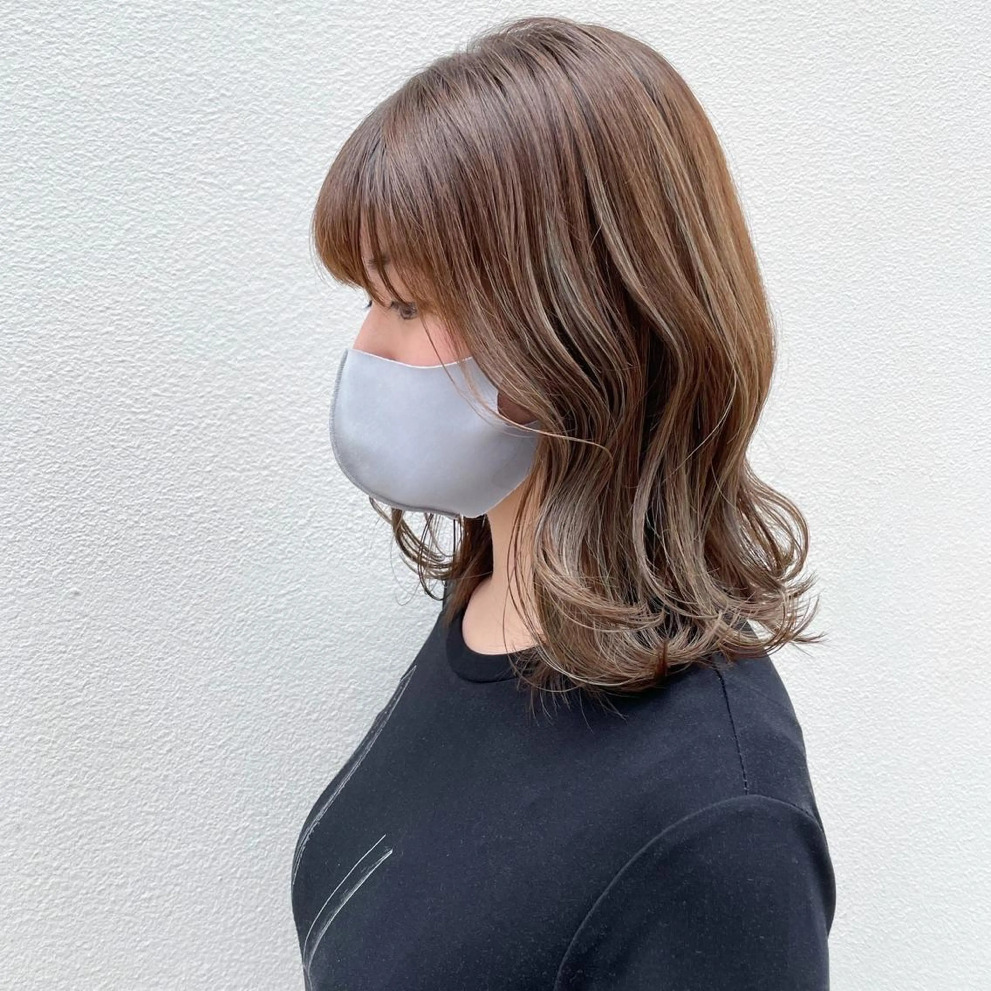 ミディアム SALOWIN新宿三丁目店所属・新宿/ハイライト/ 透明感カラー/りきやのヘアスタイル