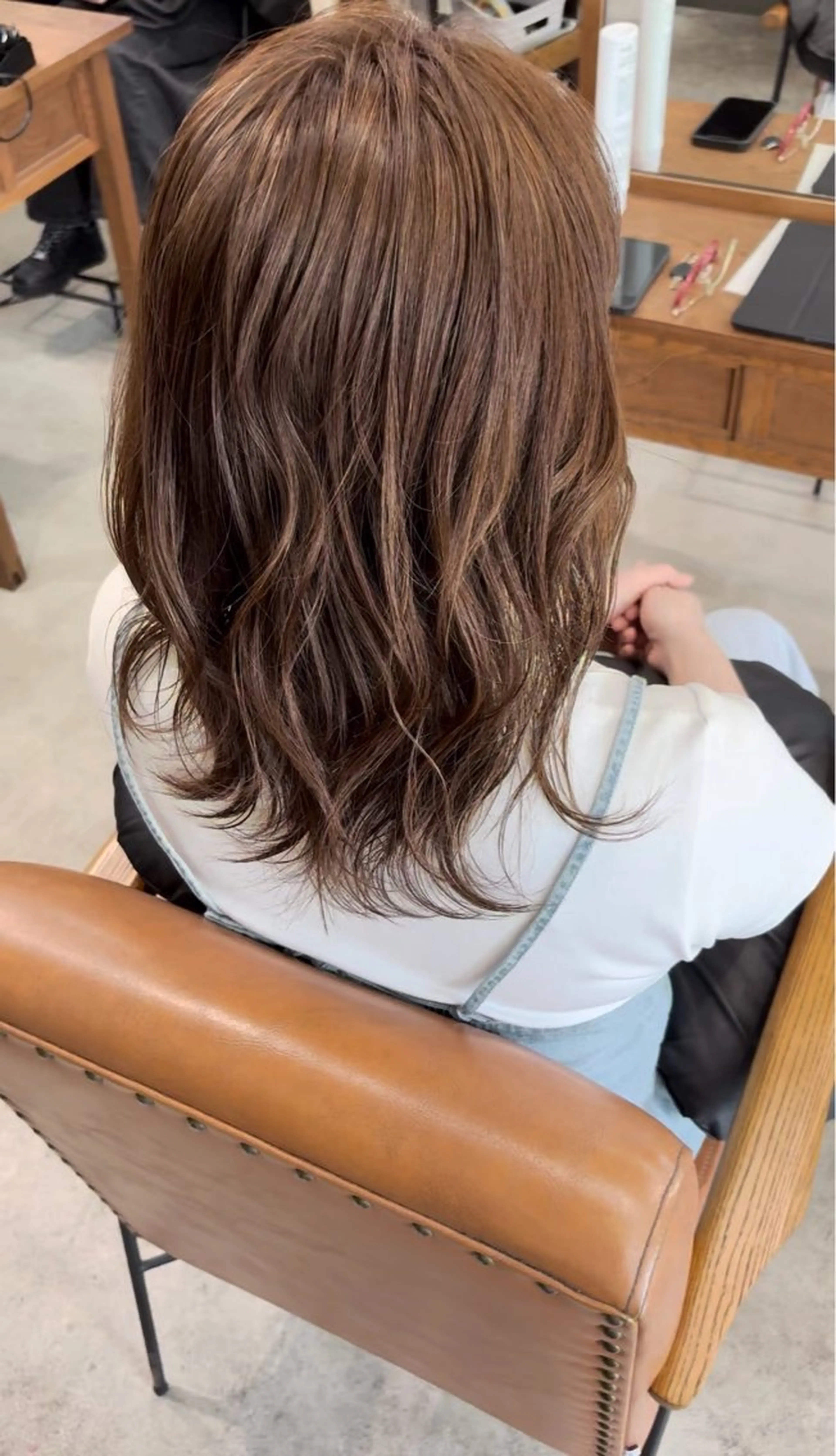 セミロング カット ヘアカラー トリートメント Nicoru*所属・SONO 【一宮】のヘアスタイル