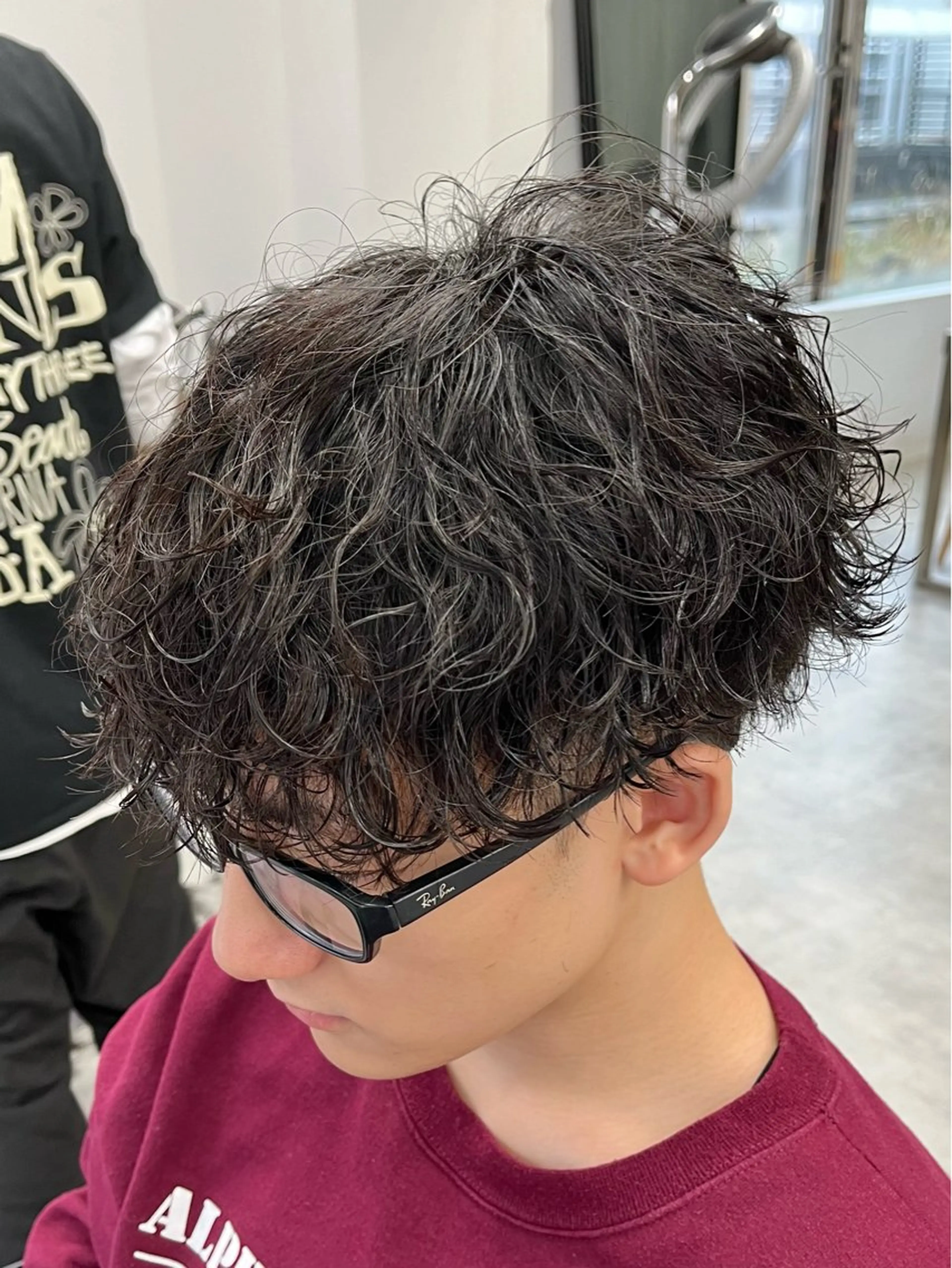 ショート パーマ メンズ メンズパーマ 波巻きパーマ カット パーマ 新潟メンズパーマ 新潟駅/小田拓実のヘアスタイル