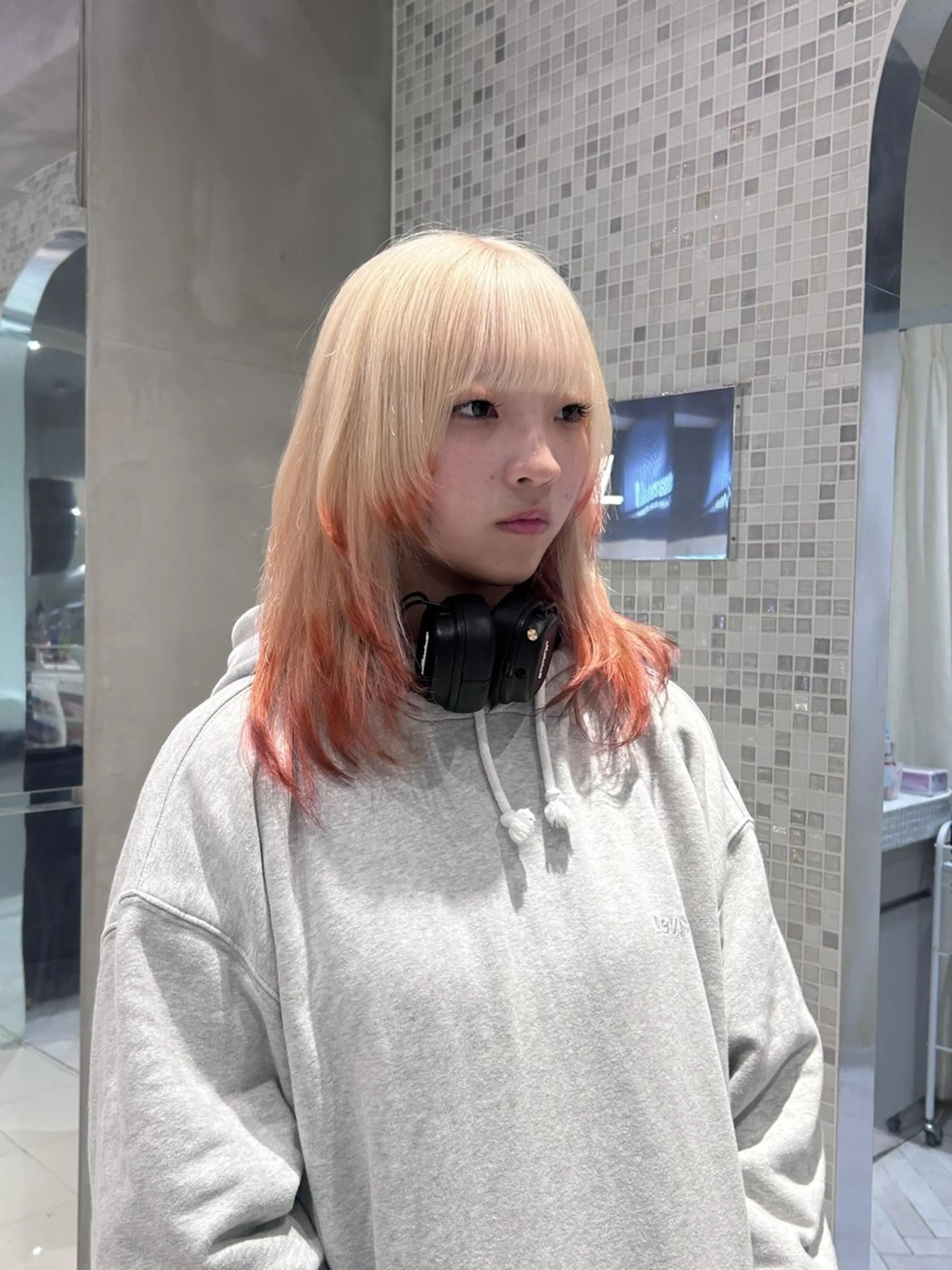 カラー デザインカラー ヘアカラー ハイトーン/くすみ カラー seina★のヘアスタイル