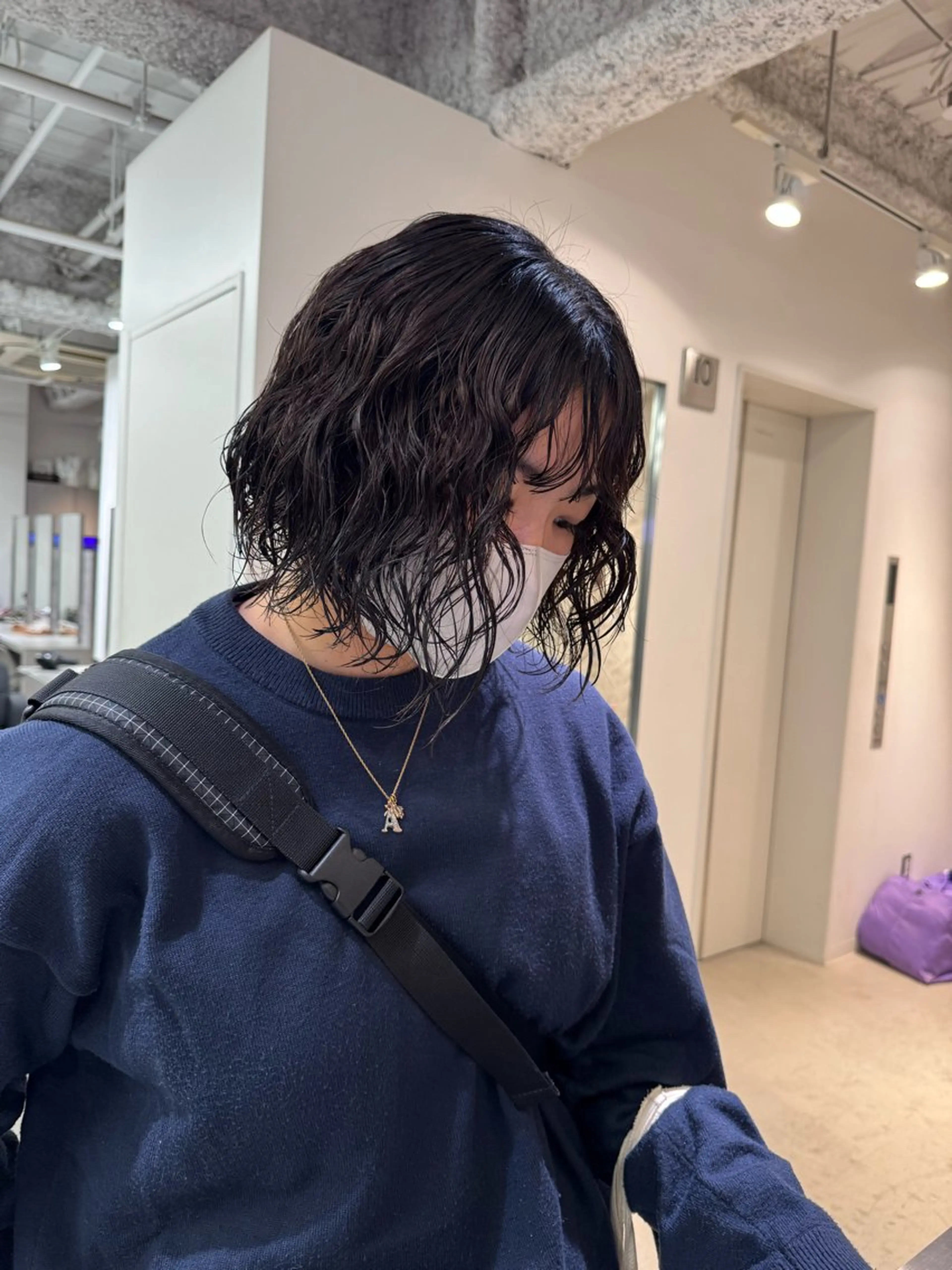 ショート パーマ カット ヘアカラー トリートメント 店長　MANAMI ／ブリーチ／骨格ボブのヘアスタイル