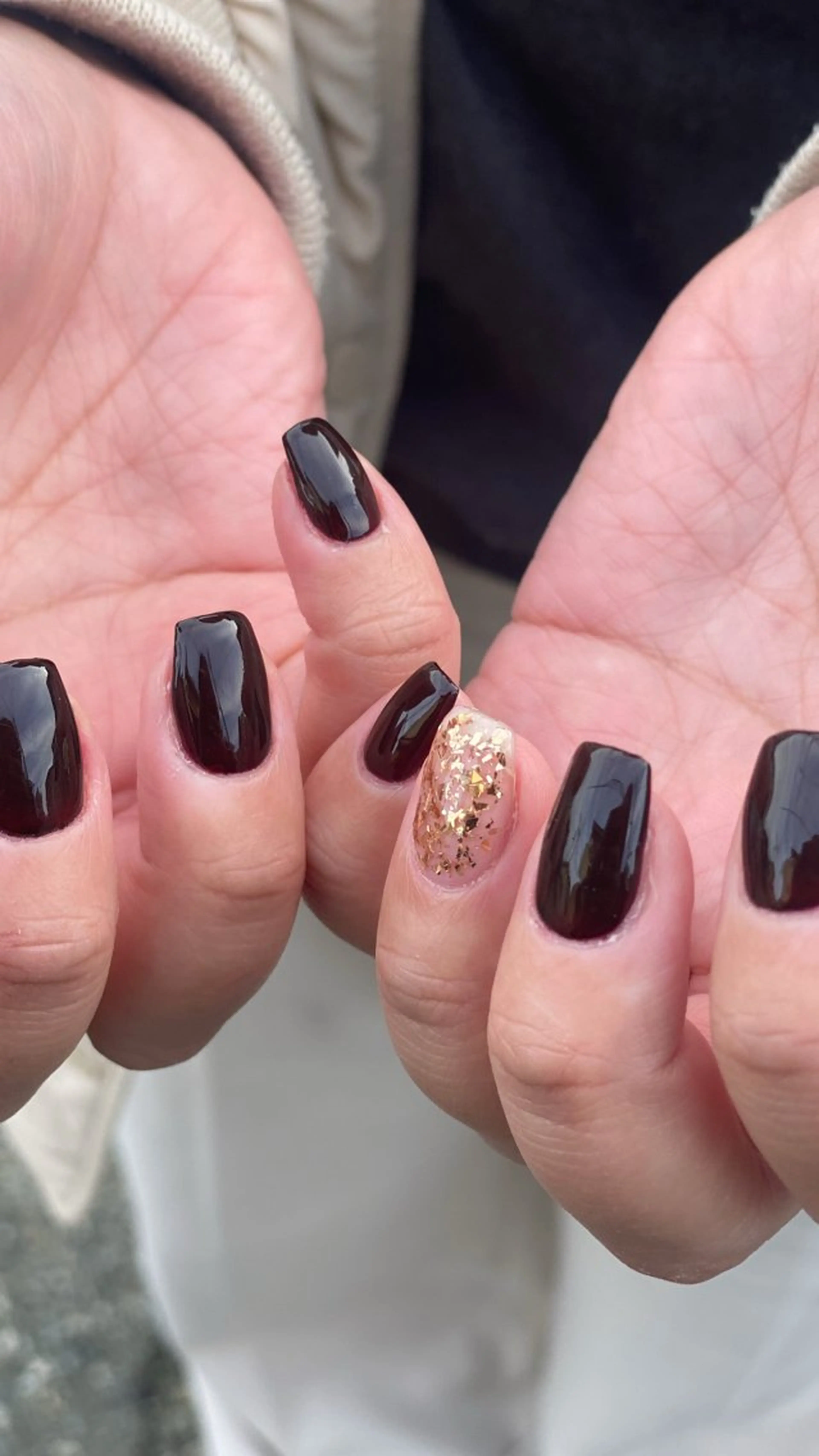 ネイル ボルドー ワンカラーネイル GRG NAILのネイルデザイン