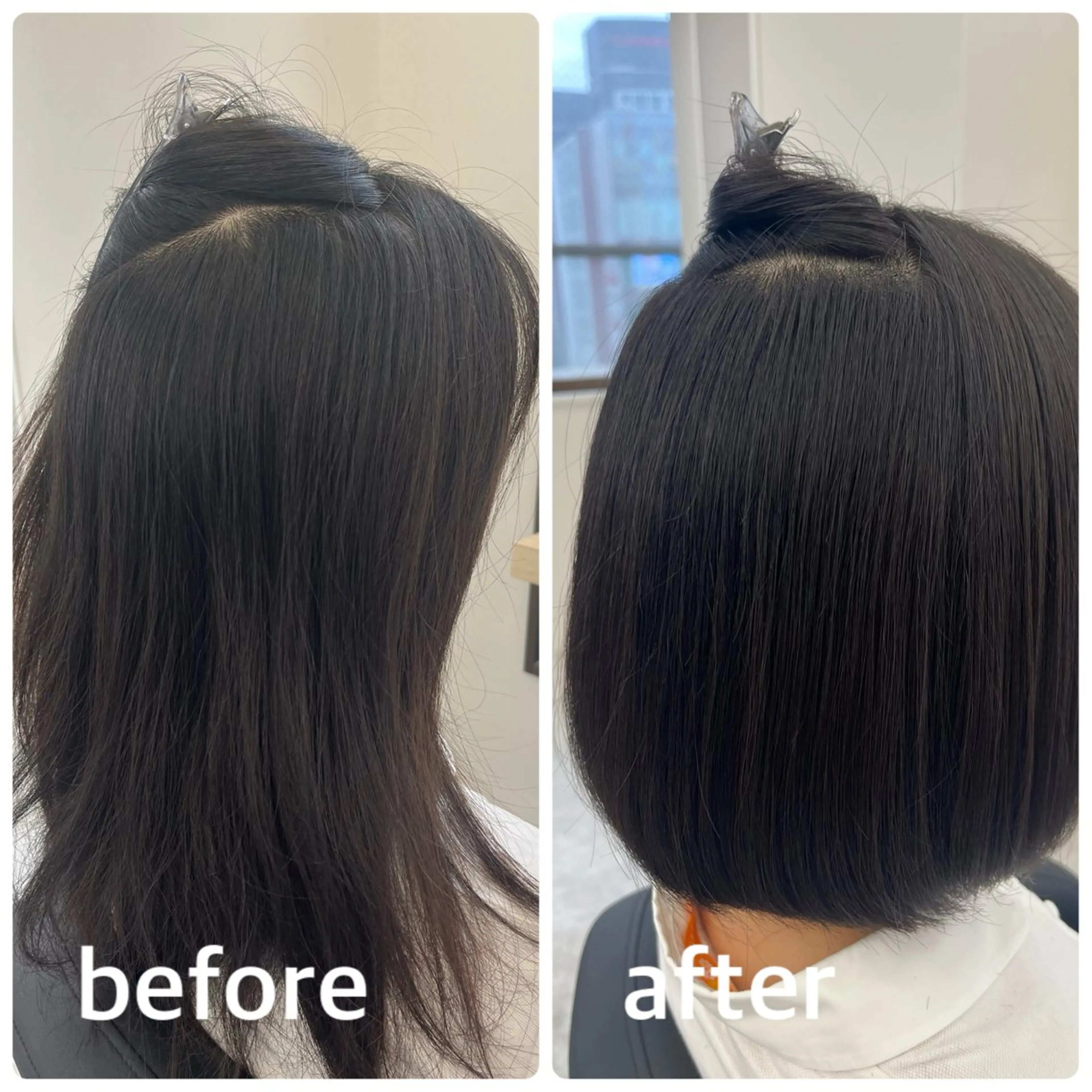 ミディアム カット 縮毛矯正 トリートメント michiru 【EIGHT 札幌】のヘアスタイル