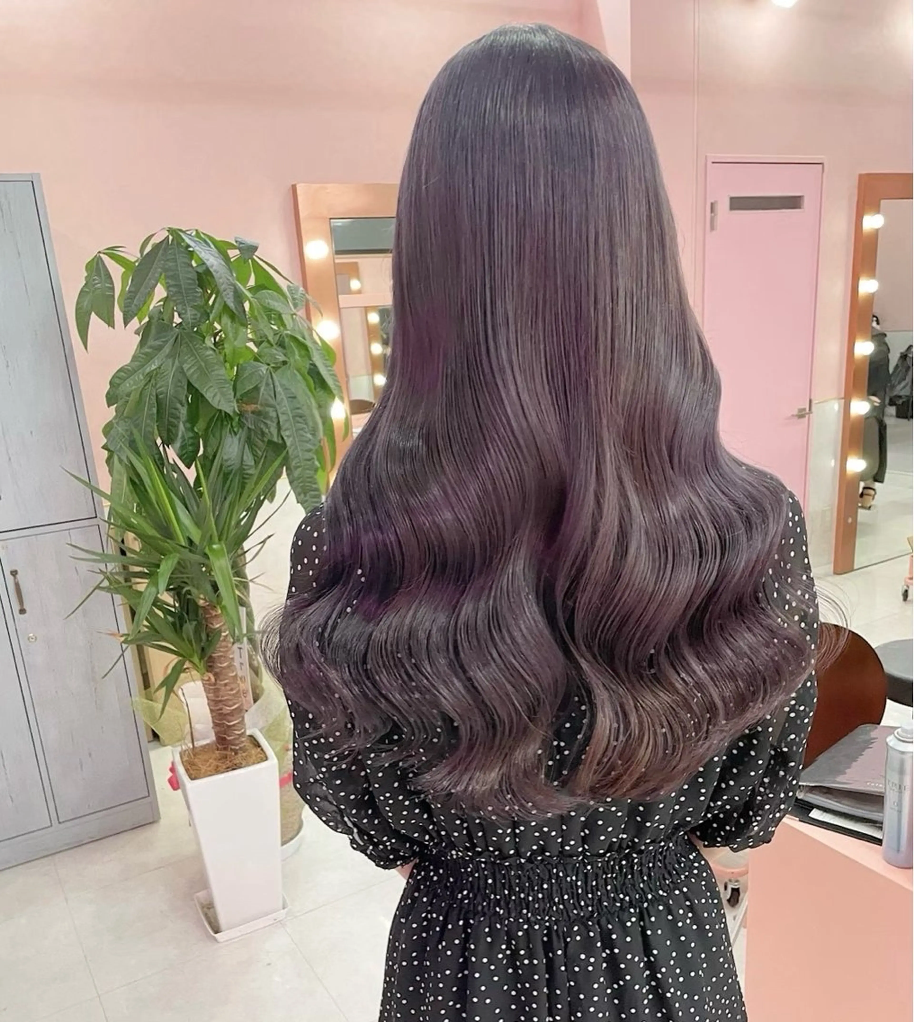 ロング カラー ヘアカラー トリートメント 🎀ぷる艶ガーリー♡ サアヤ🐇♡のヘアスタイル