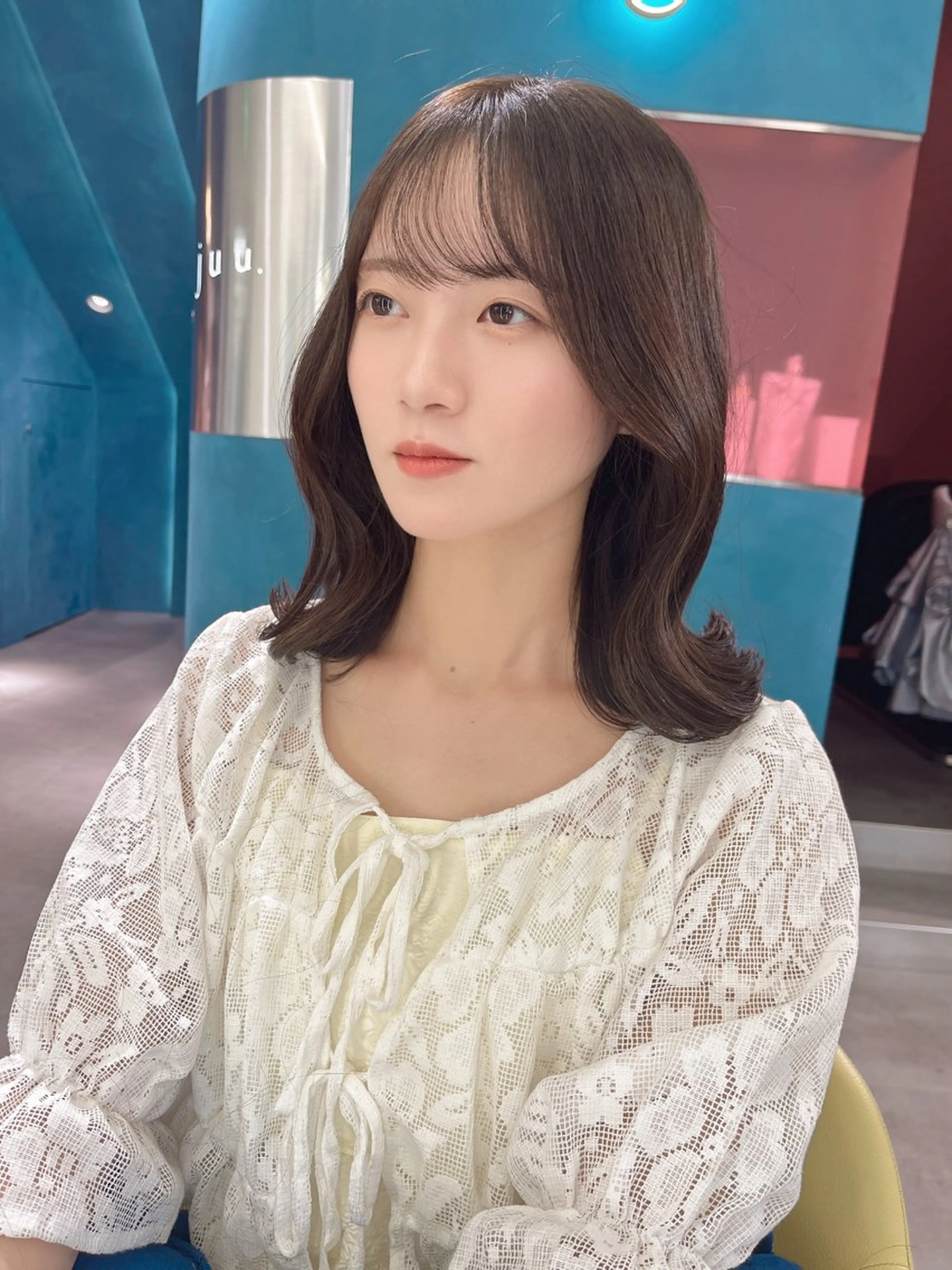 ミディアム カラー ヘアアレンジ 韓国ヘア/髪質改善 TAKAHIROのヘアスタイル