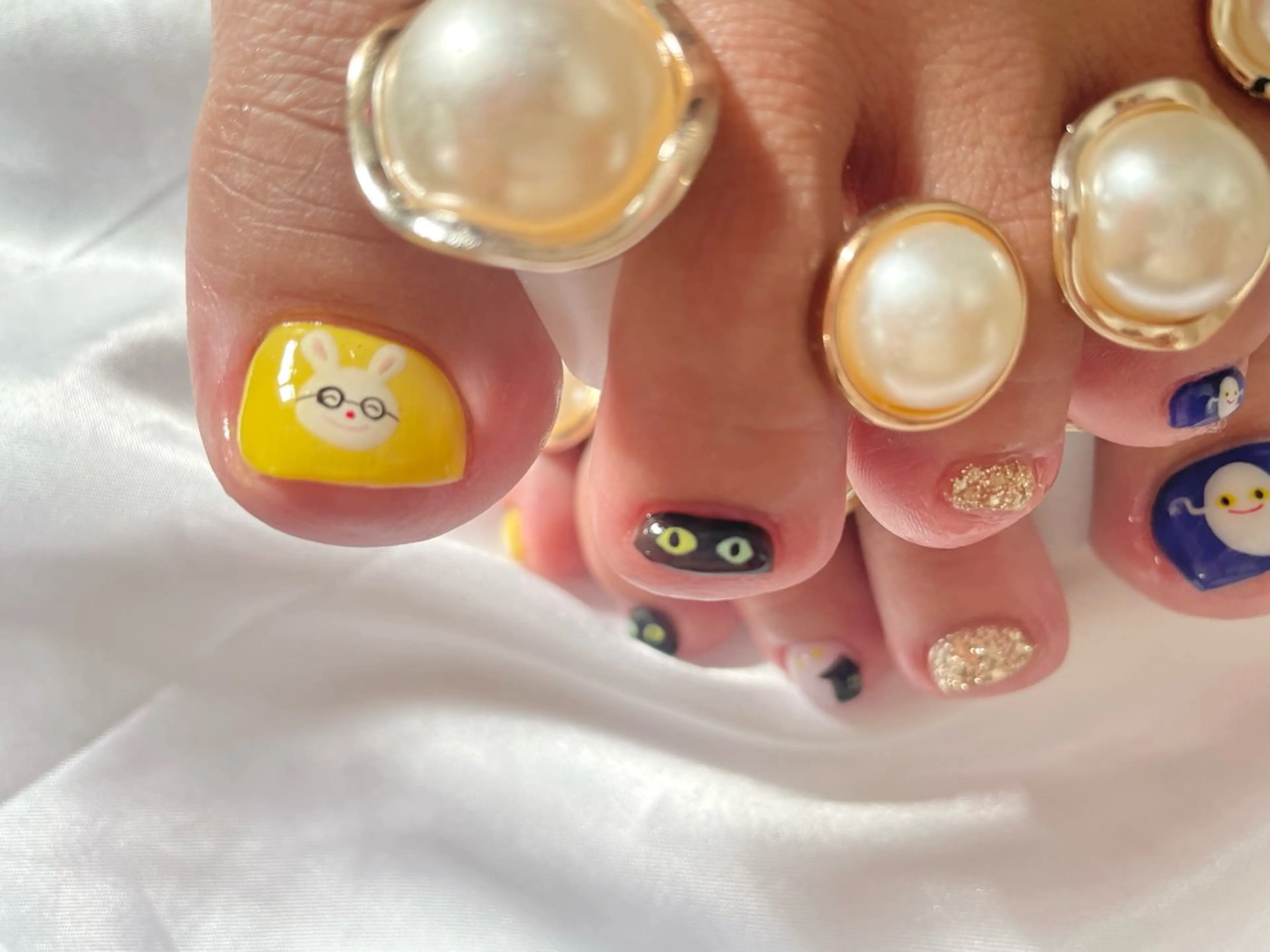 ネイル フットネイル ハロウィン 宮當 絵里果のネイルデザイン