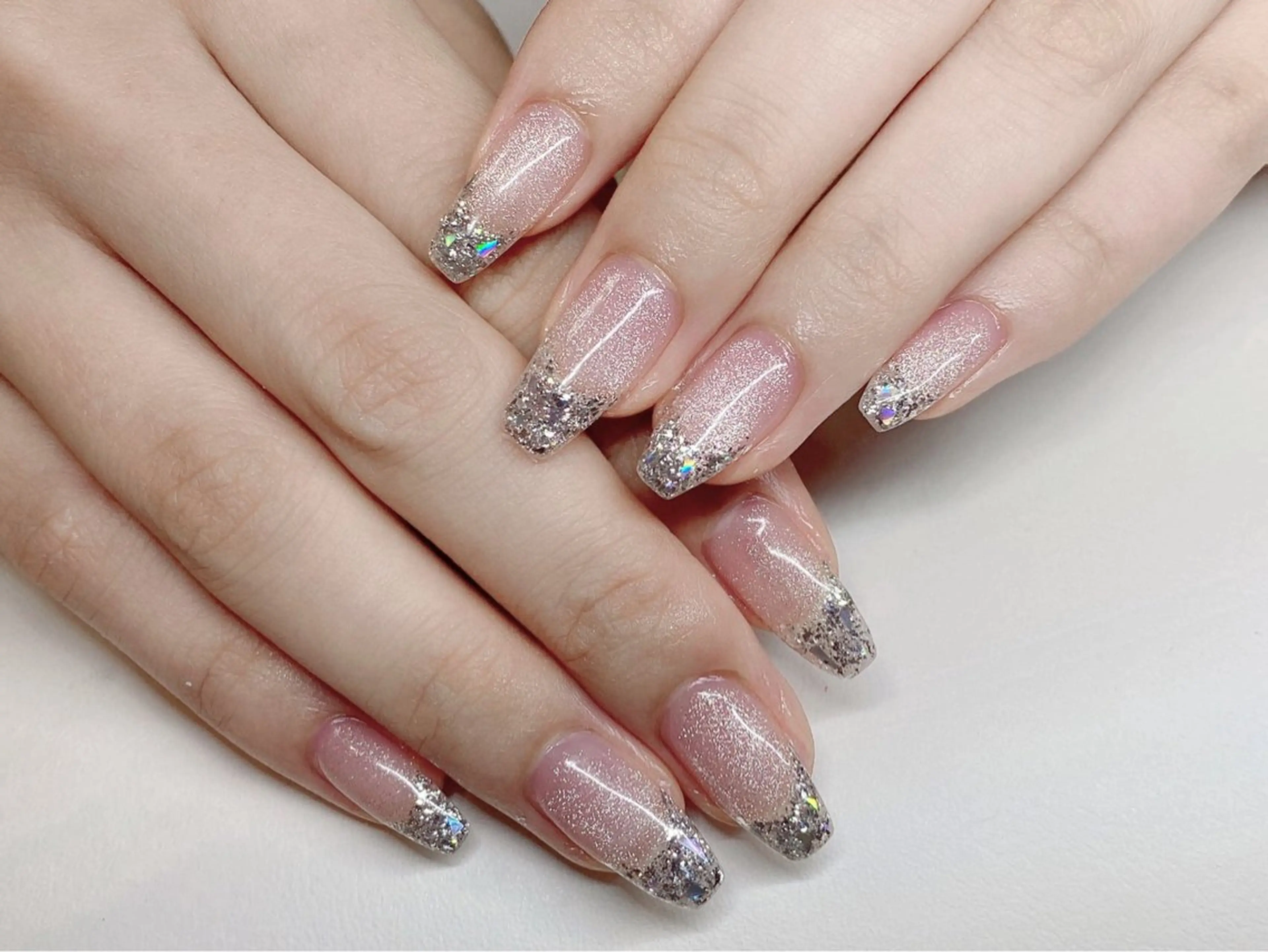 ネイル ジェルネイル ハート 韓国ネイル ニュアンスネイル パラジェル ハンドネイル Nikoネイルサロン 高田馬場店のネイルデザイン