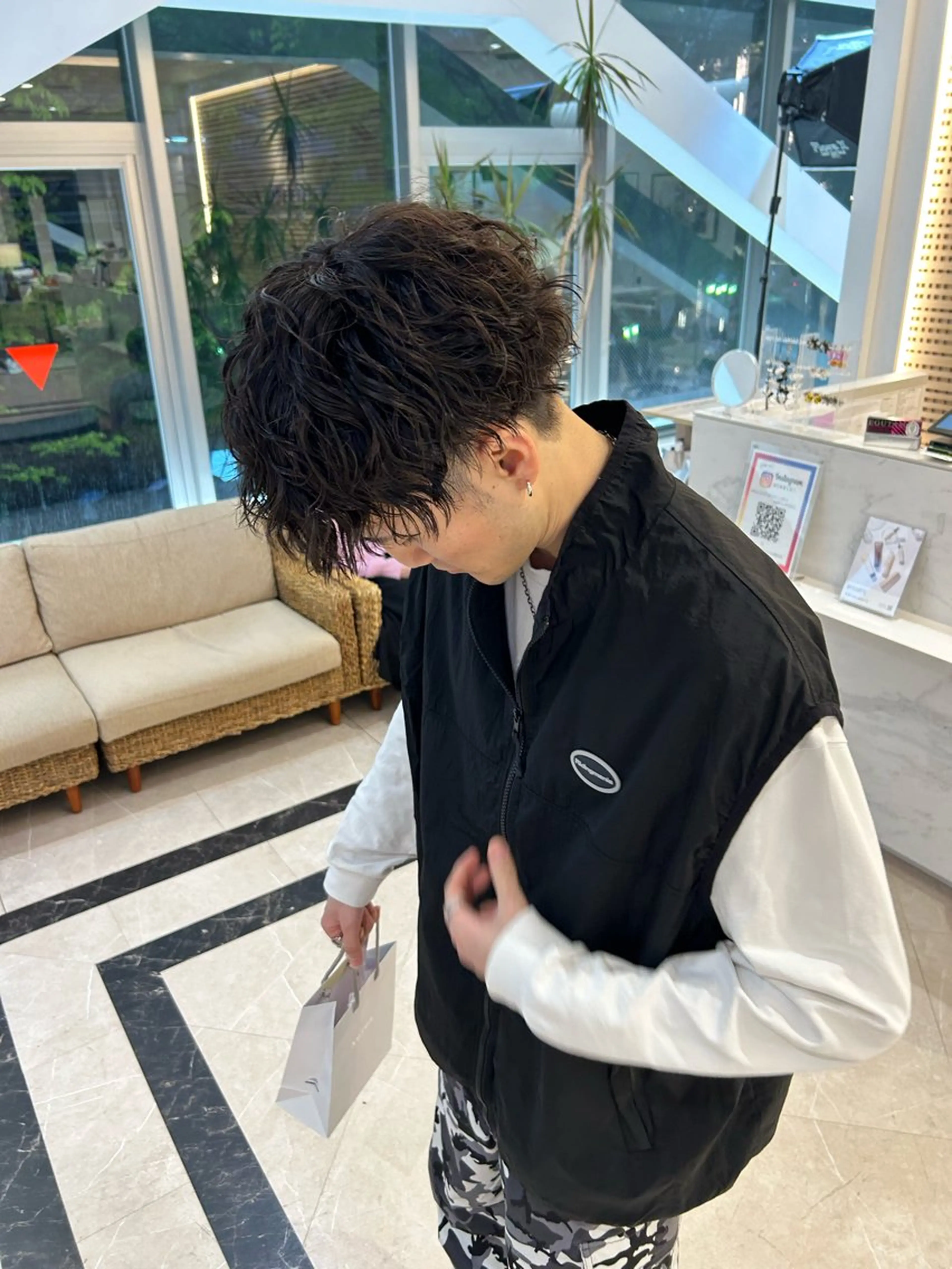 パーマ メンズ カット パーマ トリートメント メンズヘア/レイヤー /ボブ山内春輝のヘアスタイル