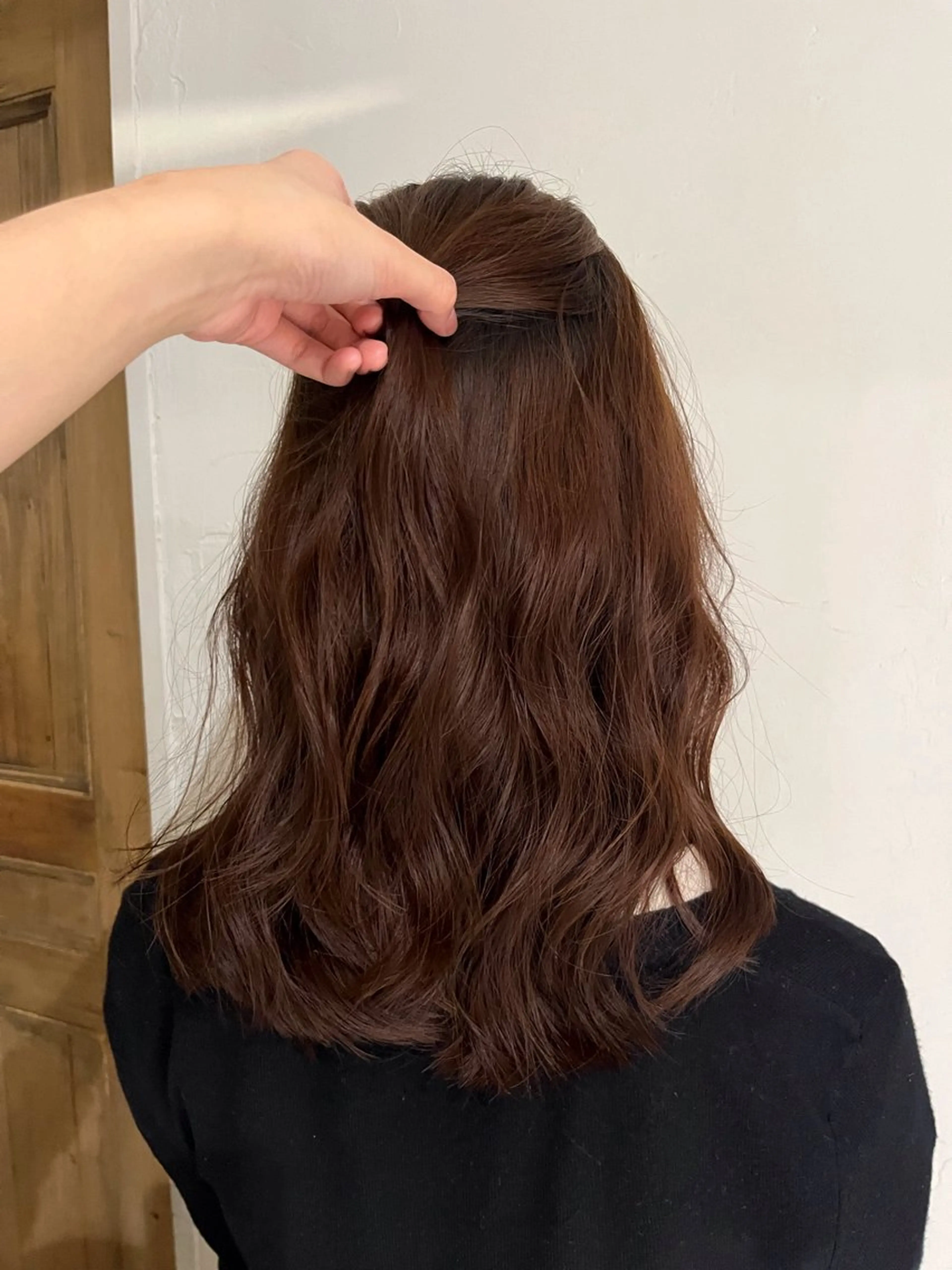 ミディアム カット パーマ スタジオノル パーマ🌀あやなのヘアスタイル