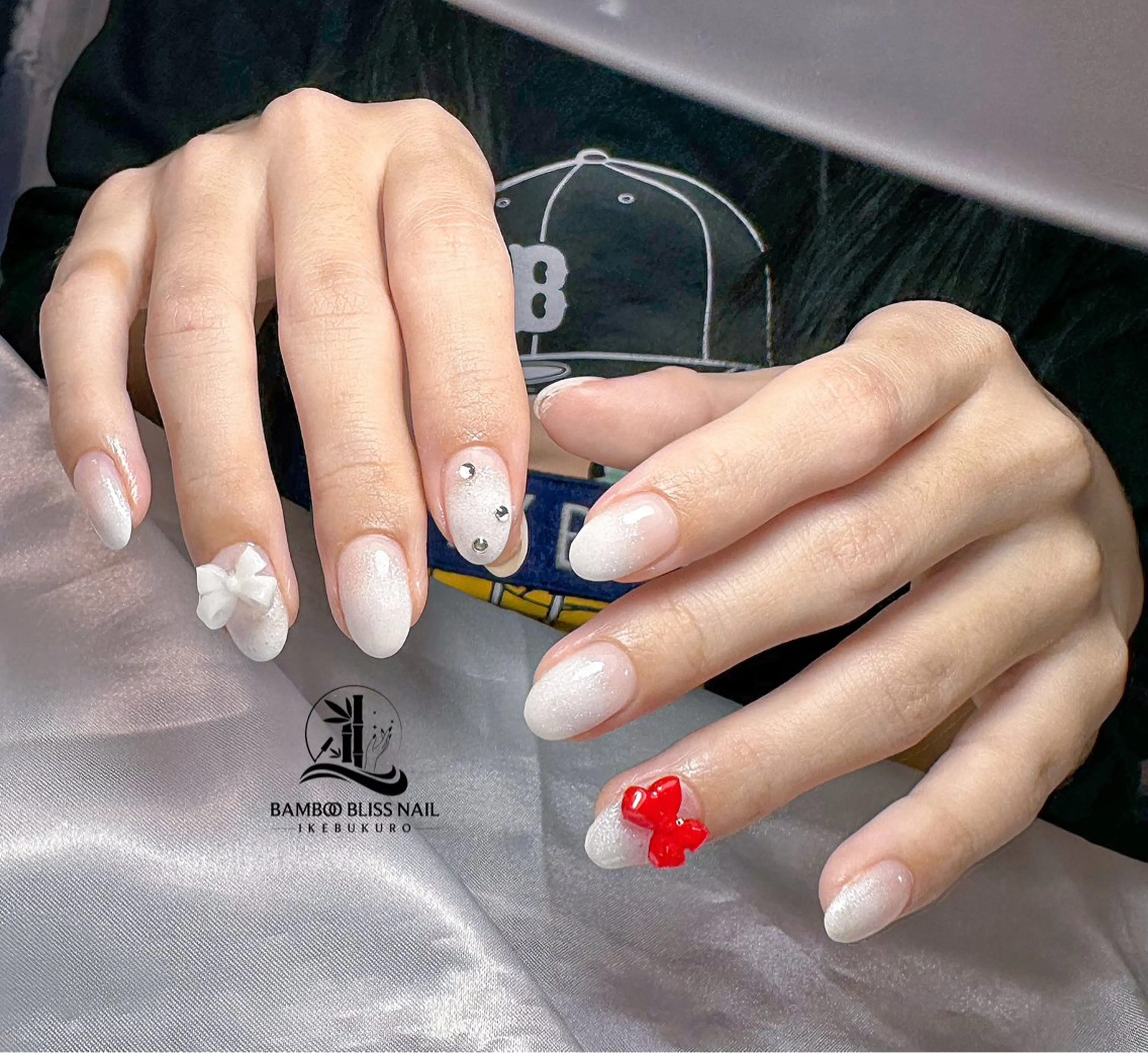ネイル グラデーション BAMBOO BLISS 研修用のネイルデザイン