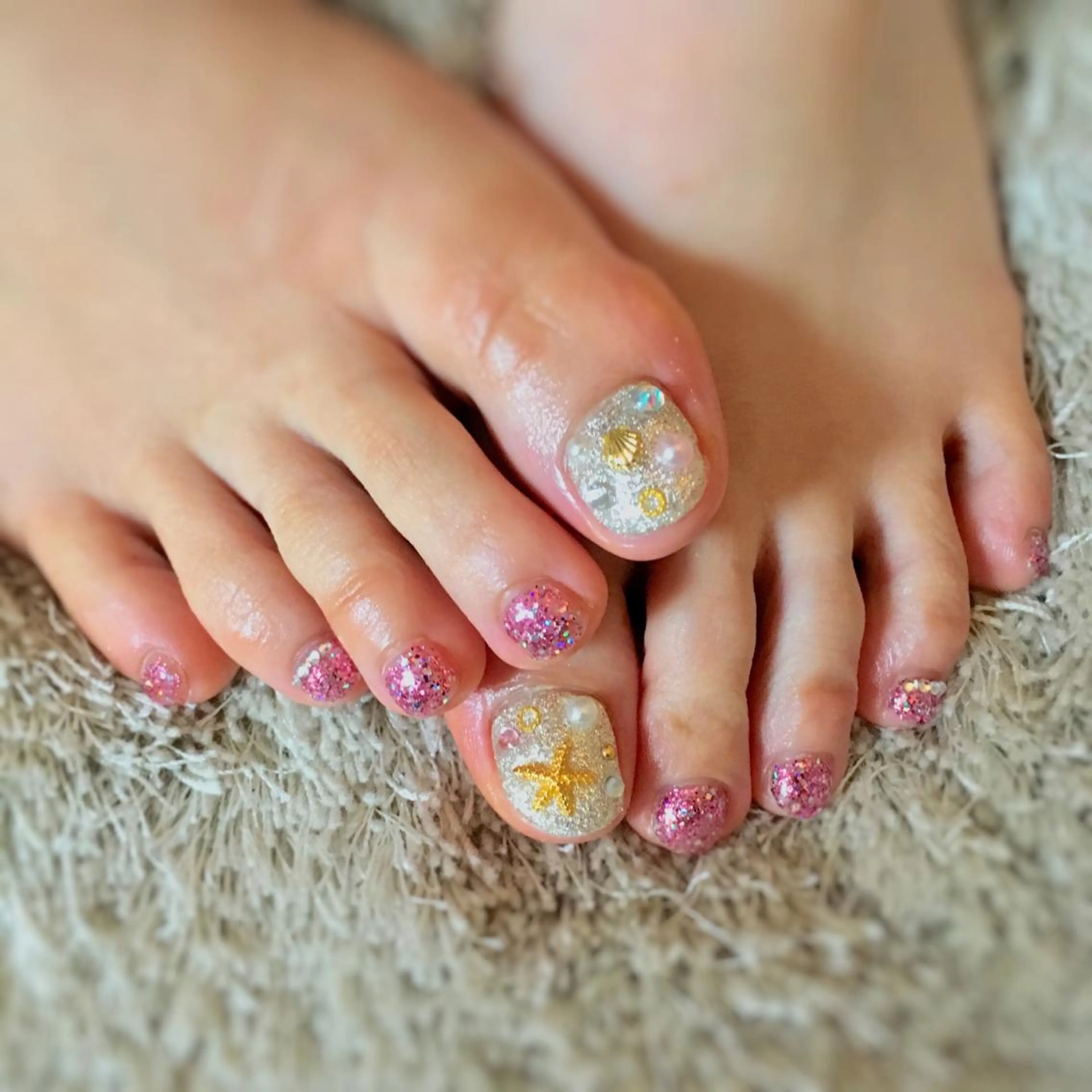 ネイル ラメ(グリッター) A-nail エーネイル所属・M. ERIのネイルデザイン