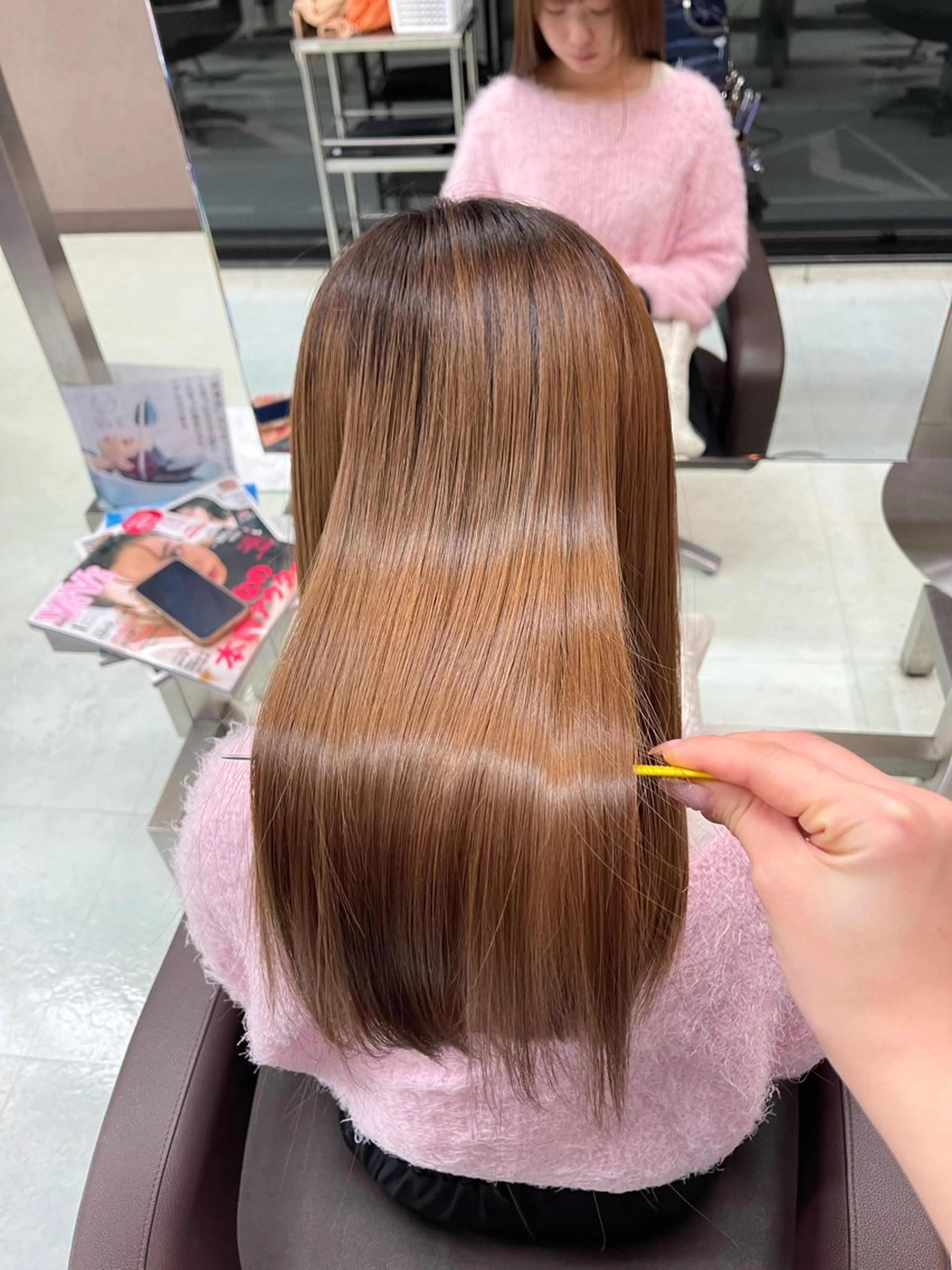 ロング ヘアーメイクWILL 西宮店所属・WILL西宮 藤原 佳奈/髪質改善/艶髪のヘアスタイル