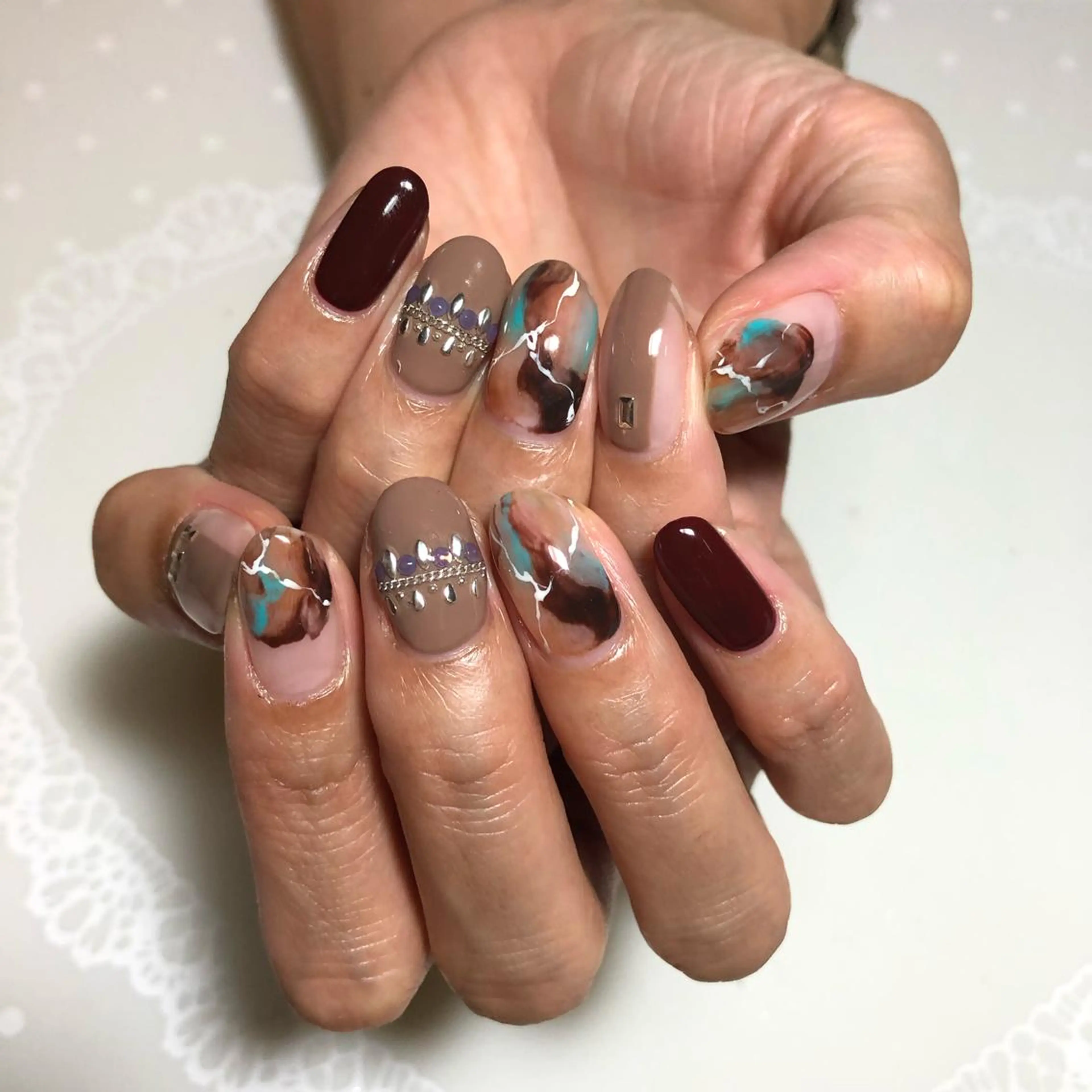 ネイル ニュアンスネイル g-up nail所属・米田 律子のネイルデザイン
