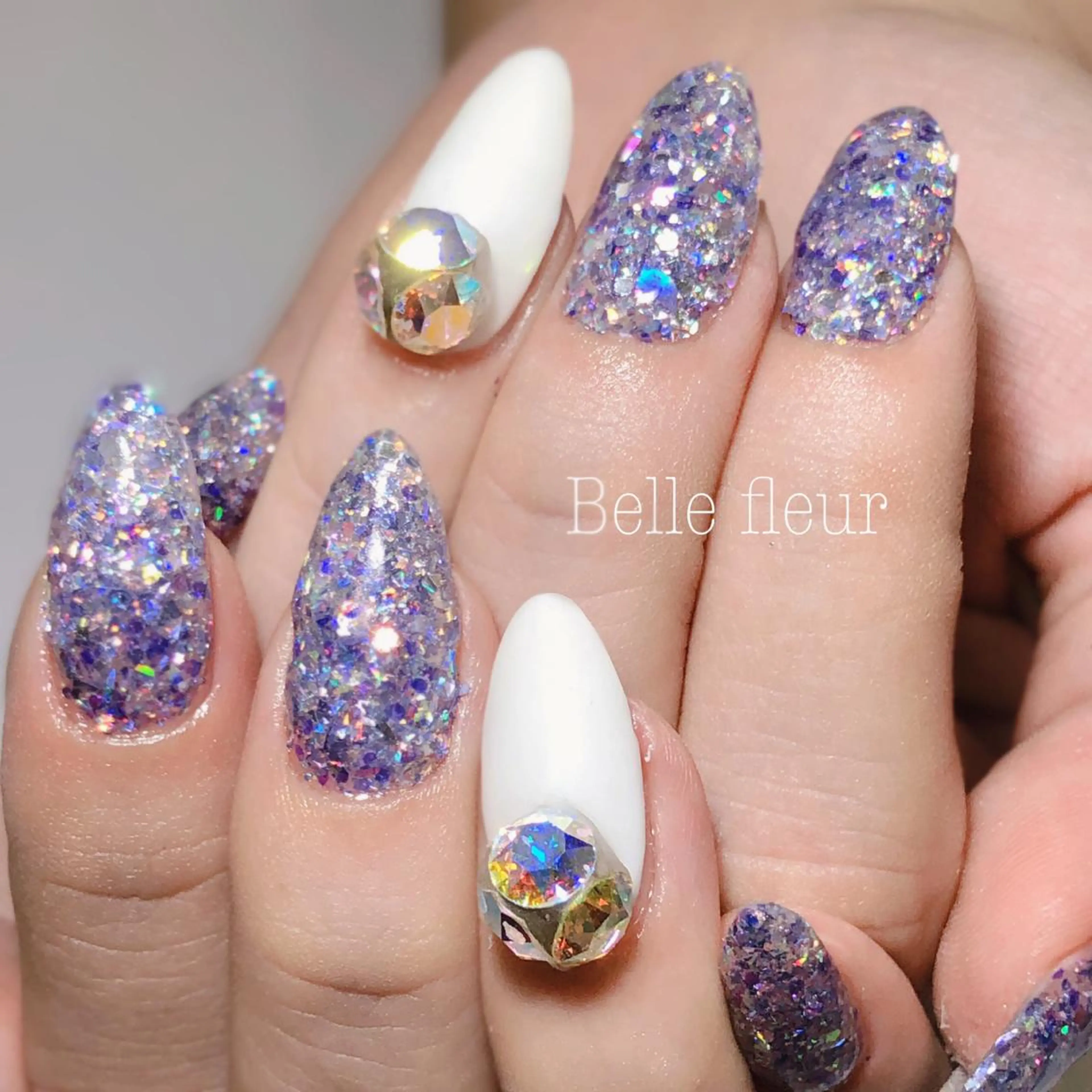 ロング ネイル Belle fleurのネイルデザイン