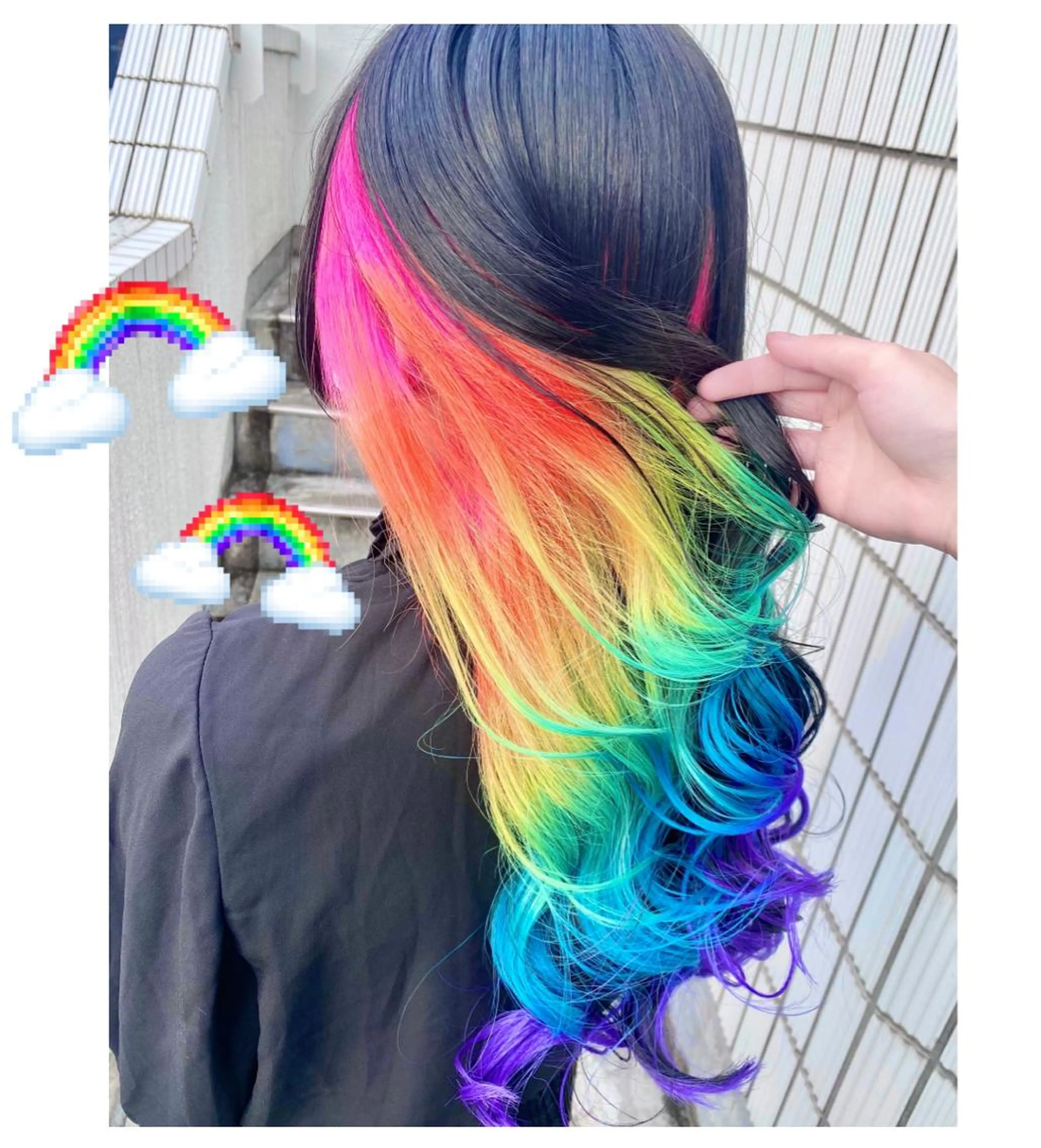 ロング カラー ヘアカラー GARU-ガル-所属・TSUNO🦖 派手髪/オタク美容師のヘアスタイル