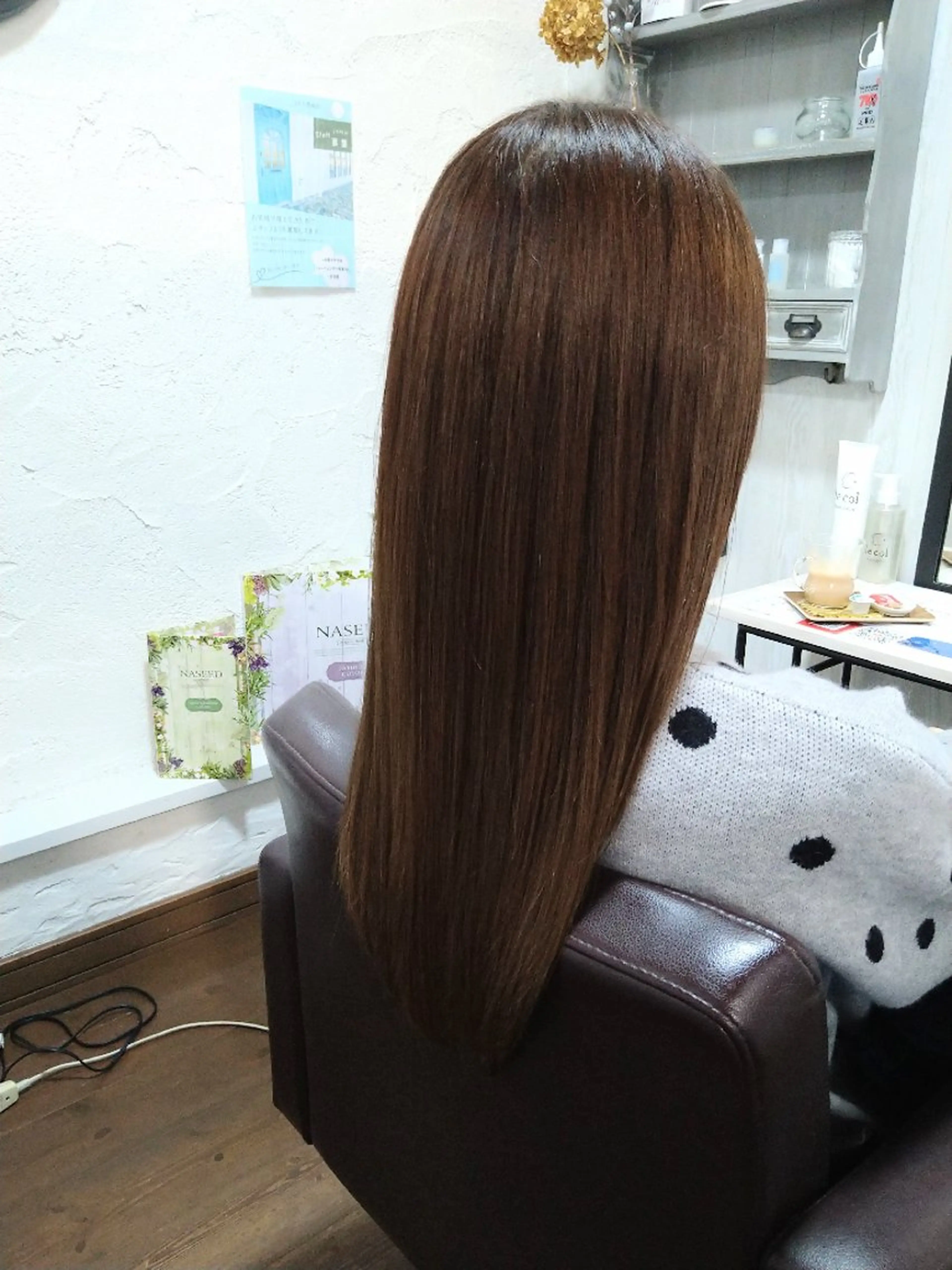 ロング くせ毛 髪質改善 縮毛矯正 トリートメント カット ヘアカラー トリートメント ヘッドスパ 髪質改善専門美容師✨ 入江 幸江のヘアスタイル