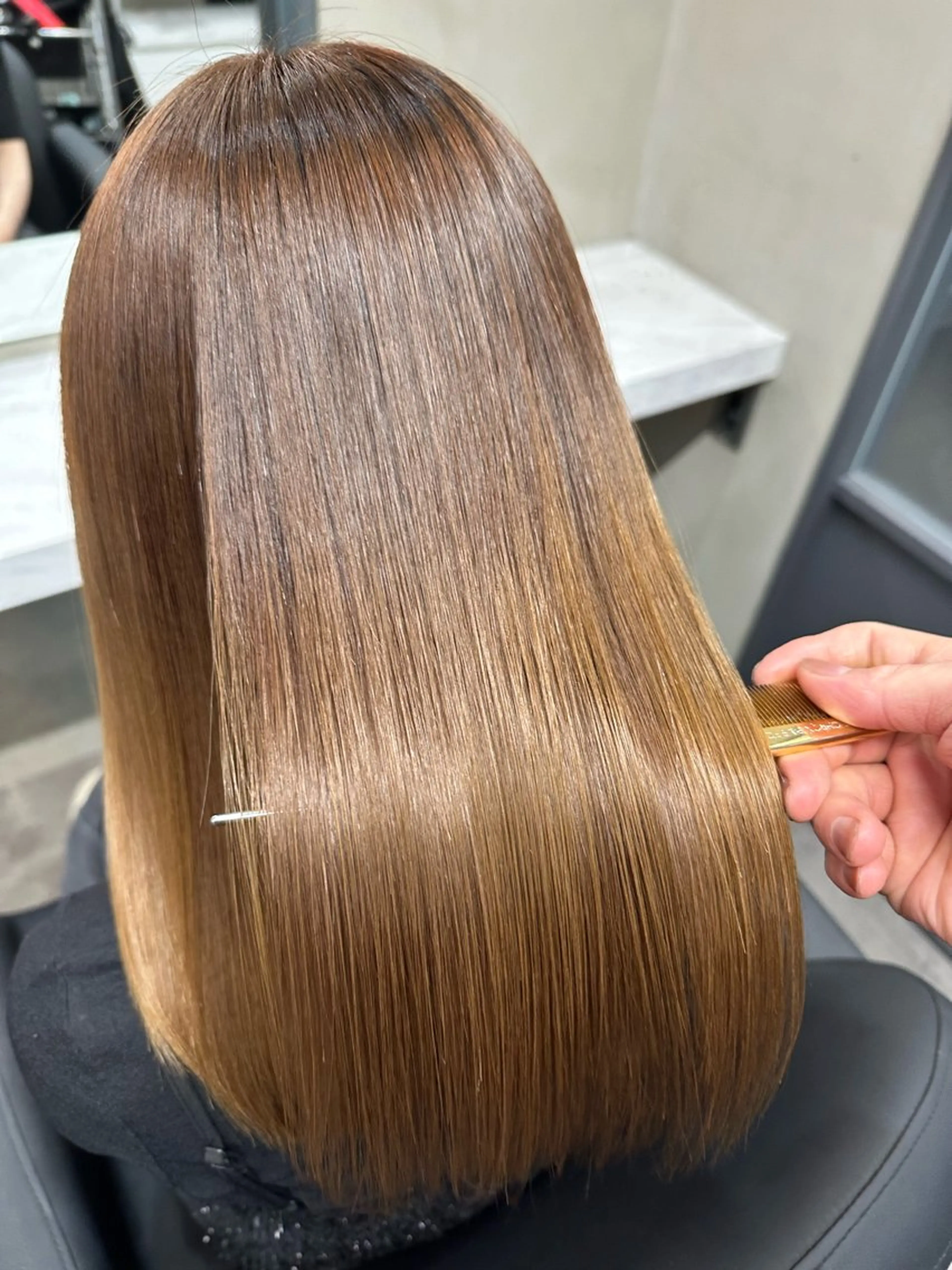 ロング 髪質改善/縮毛矯正/ 田中勇次のヘアスタイル