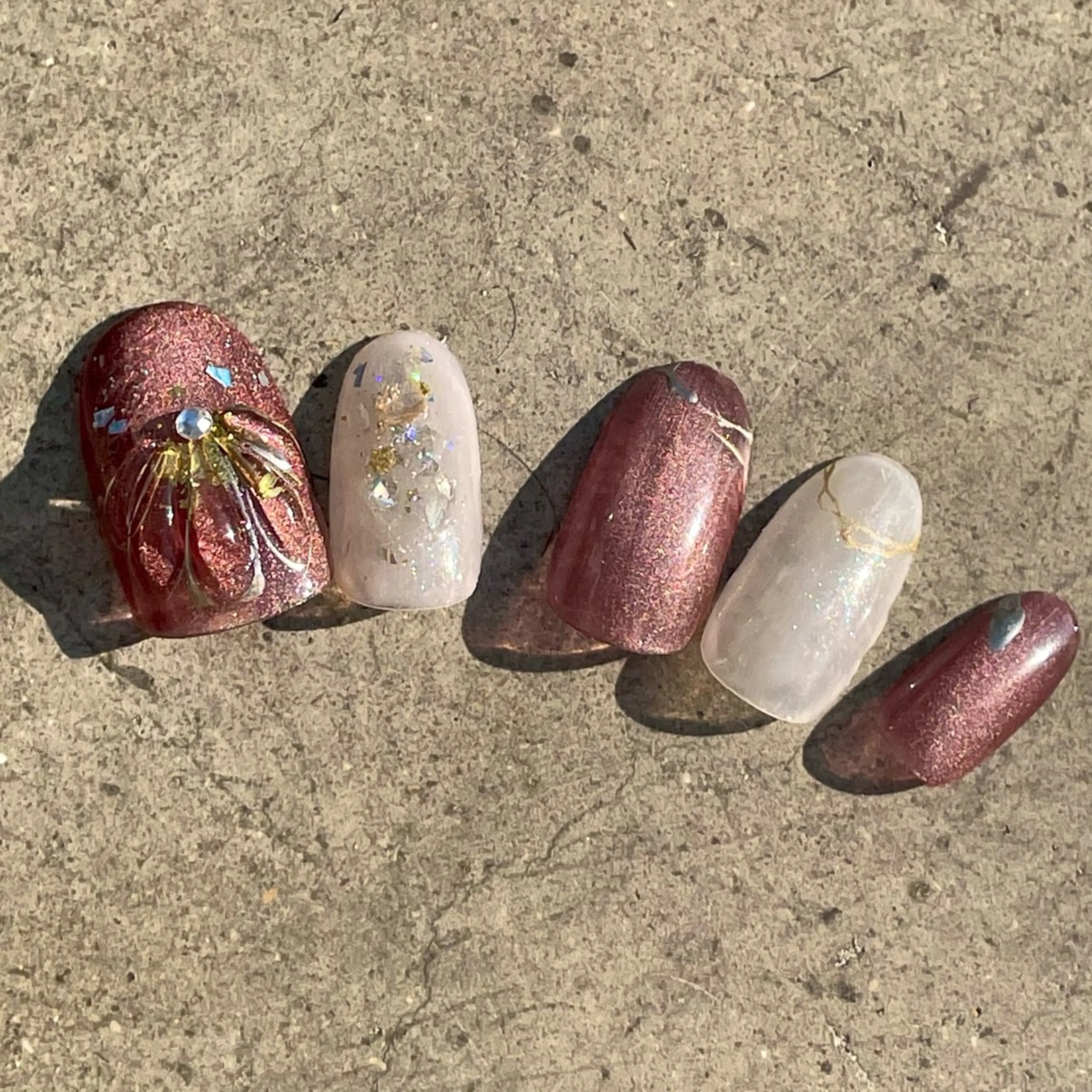 ネイル アートネイル べっ甲ネイル フラワーネイル フットネイル フレンチネイル Seemly 千田町店所属・フラワーパラジェル 🌸シームリーエミのネイルデザイン