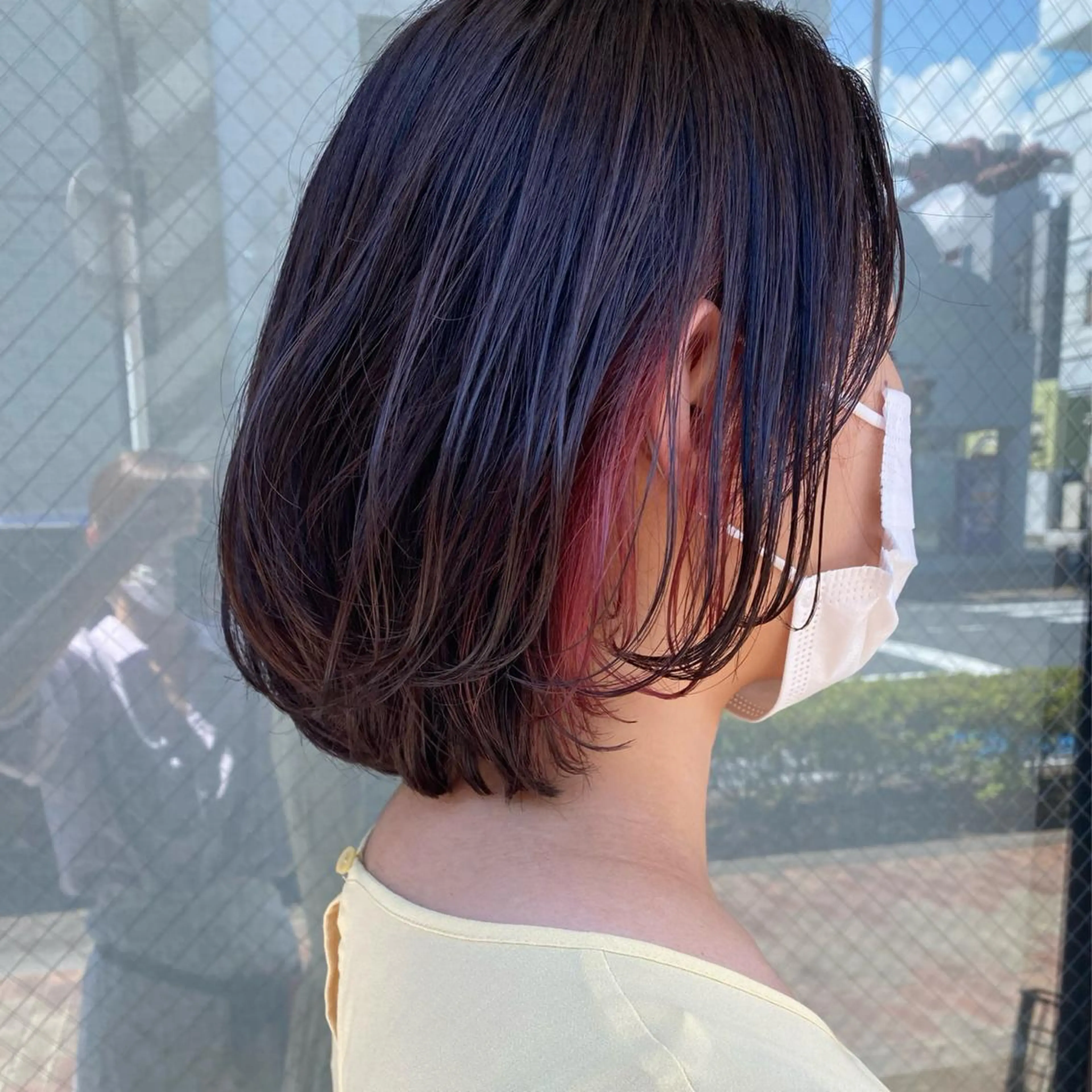 ショート カラー アッシュ ブリーチ インナーカラー ラベンダーカラー ピンクカラー SUPREME HAIR 船橋店所属・サプリームヘア 飯田みち瑠のヘアスタイル