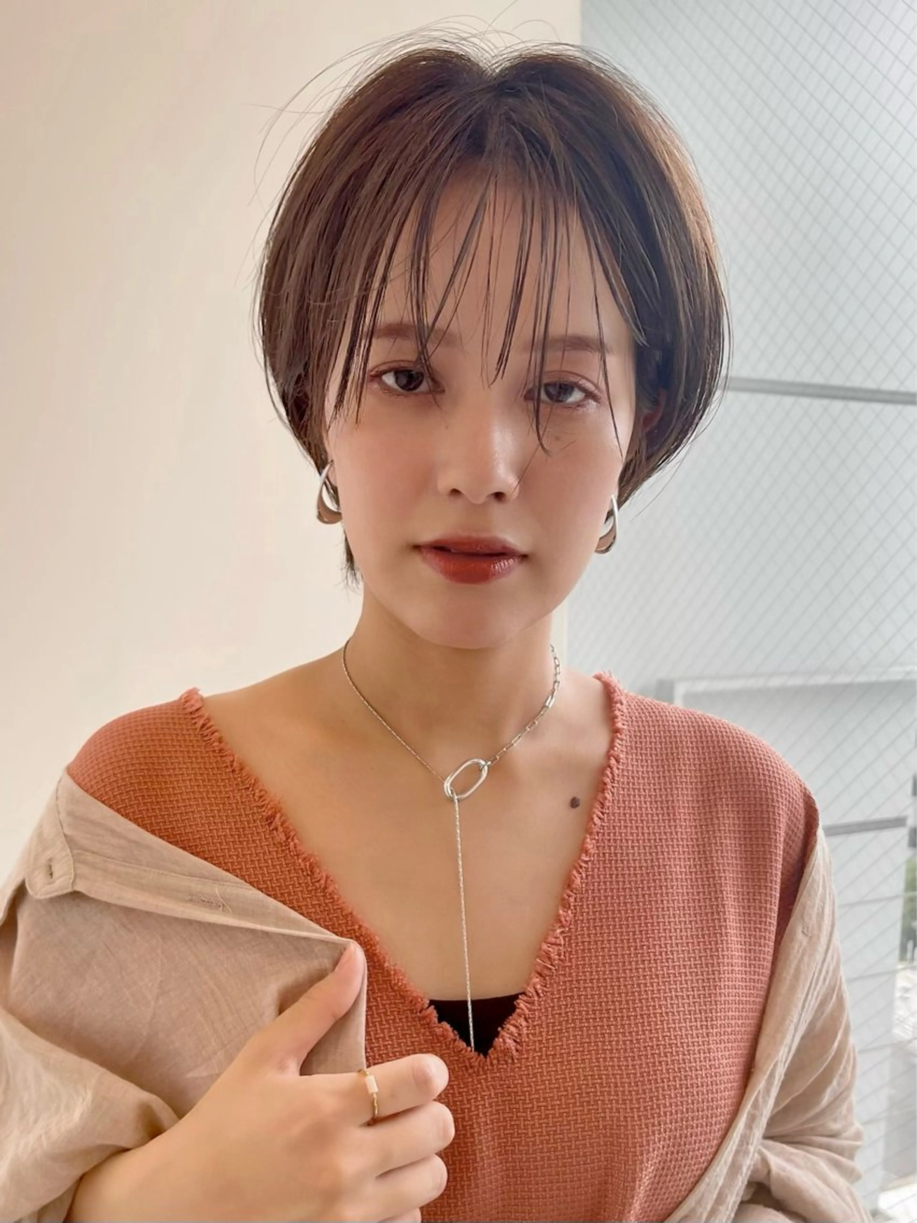 ショート 丸みショート イエローカラー 韓国風ヘア ショートヘア カット ヘアカラー トリートメント ショート・ボブ特化 mahoのその他イメージ