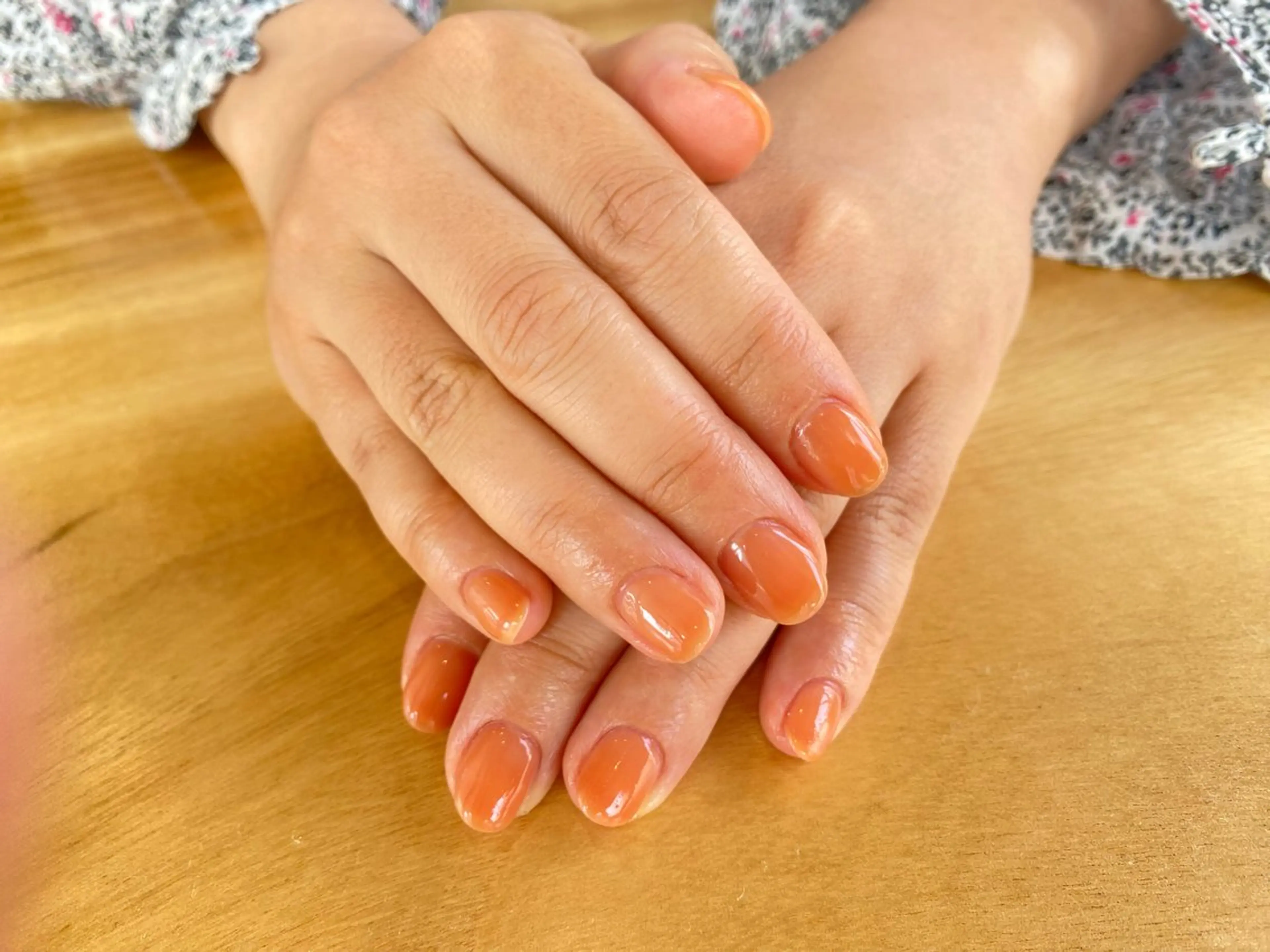 ネイル ワンカラーネイル オレンジ the 25 Nail & Cafe所属・25nail Erikaのネイルデザイン