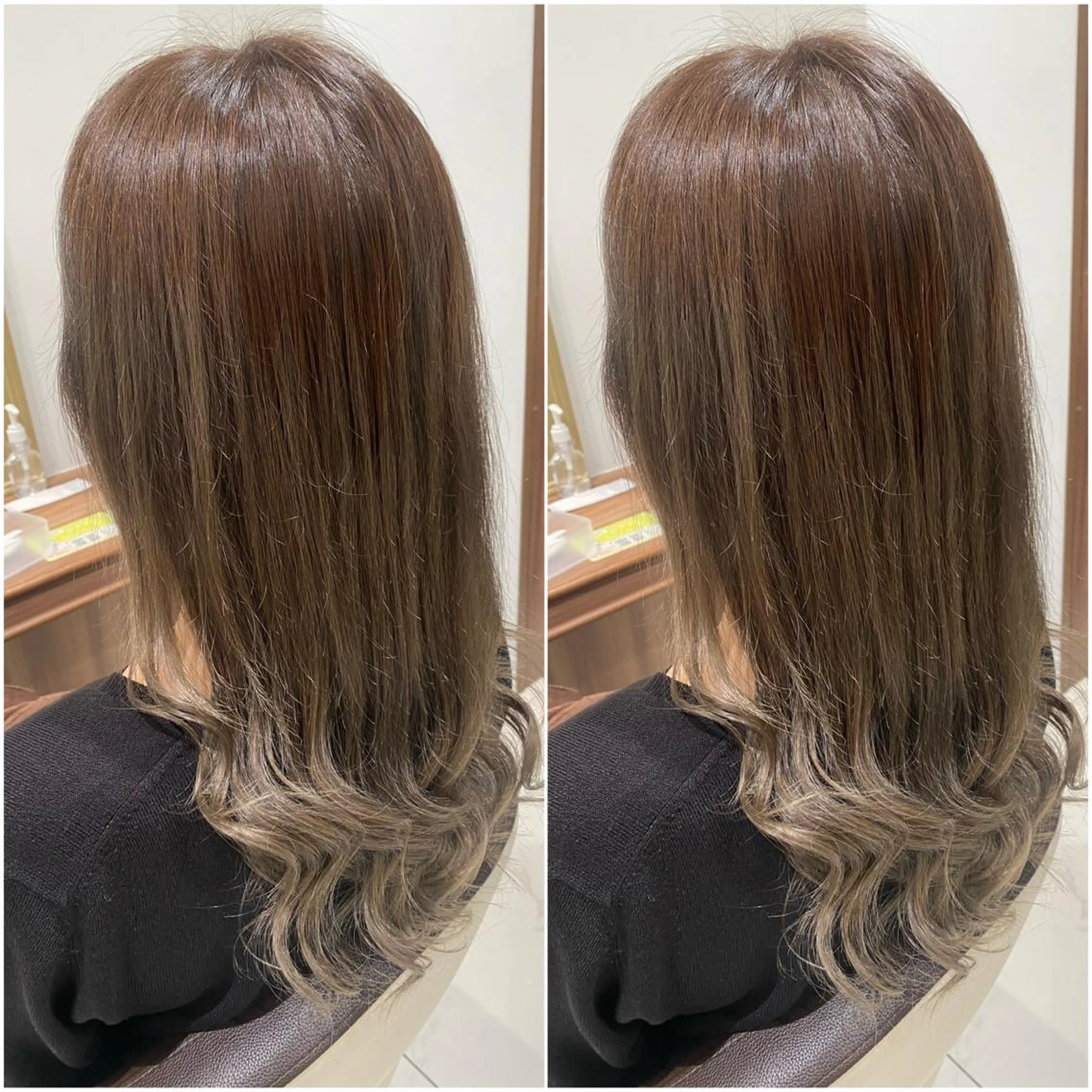 ロング カラー 全席個室 暖色カラー Zina松園優香🌸のヘアスタイル