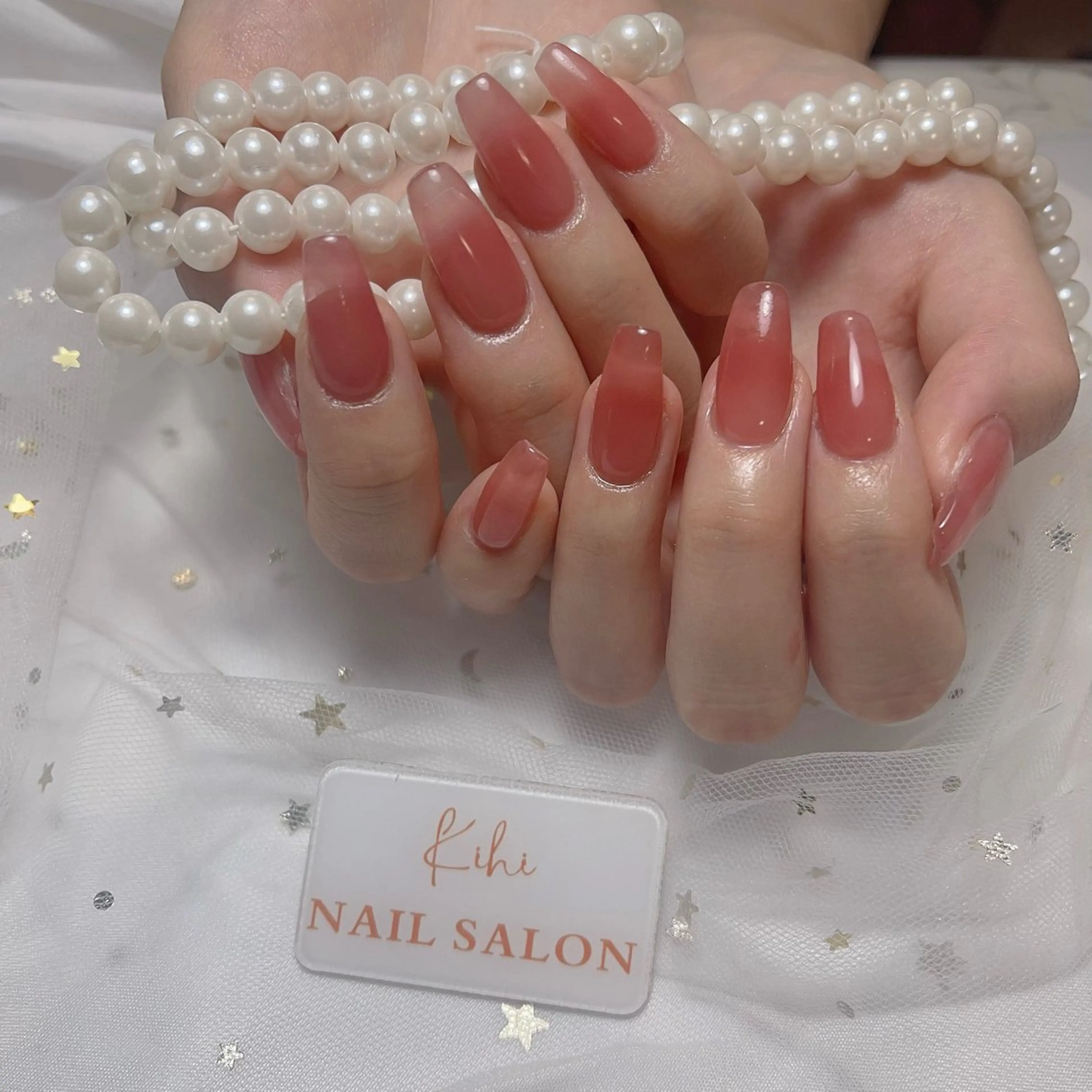 ネイル アートネイル フレンチネイル ジェルネイル グラデーション 韓国ネイル ハンドネイル ハンドケア さくら💮💮 【オフ無料】のネイルデザイン