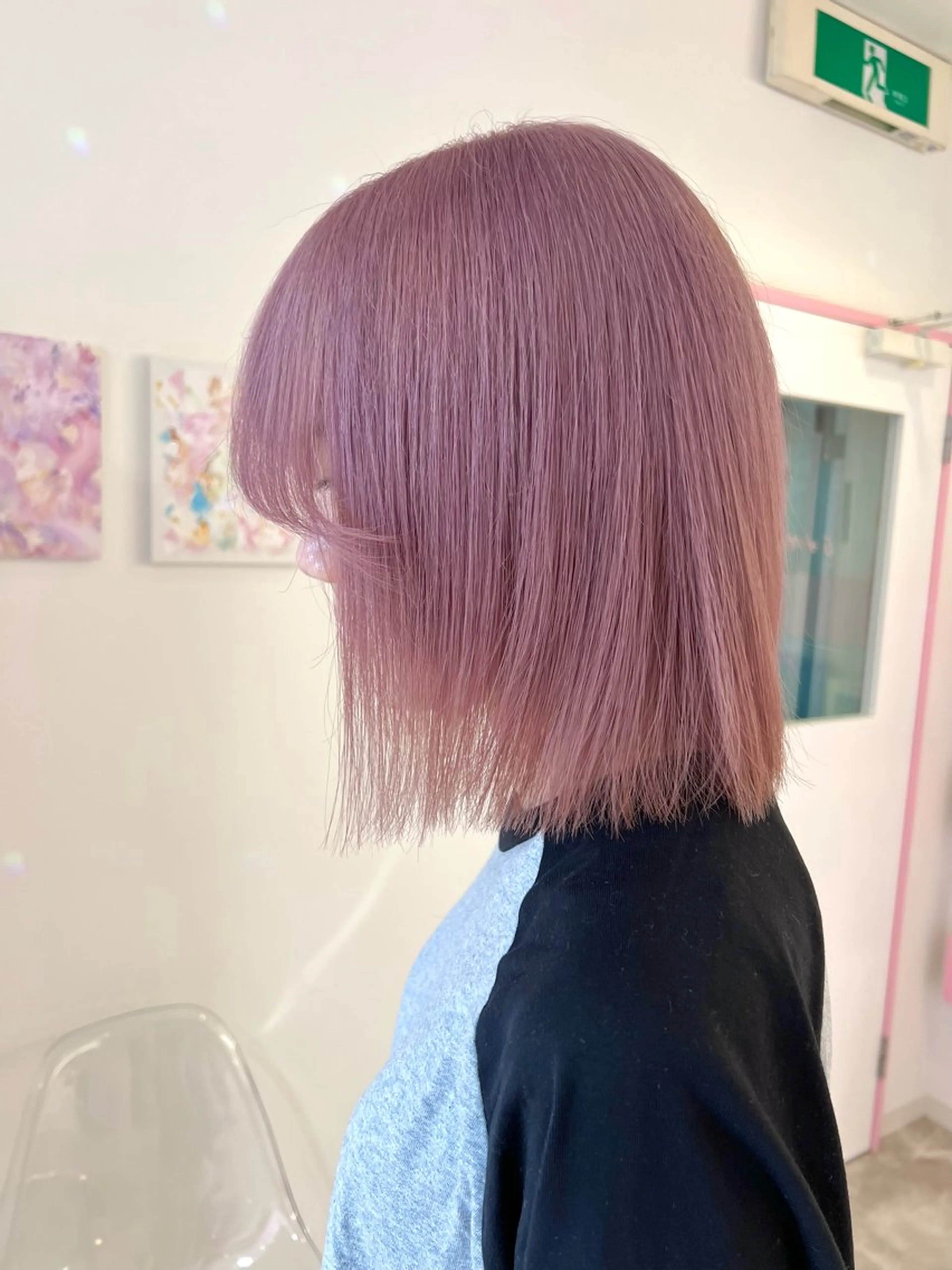 ミディアム ハイトーン♡ブリーチ ♡エクステ♡nanaのヘアスタイル