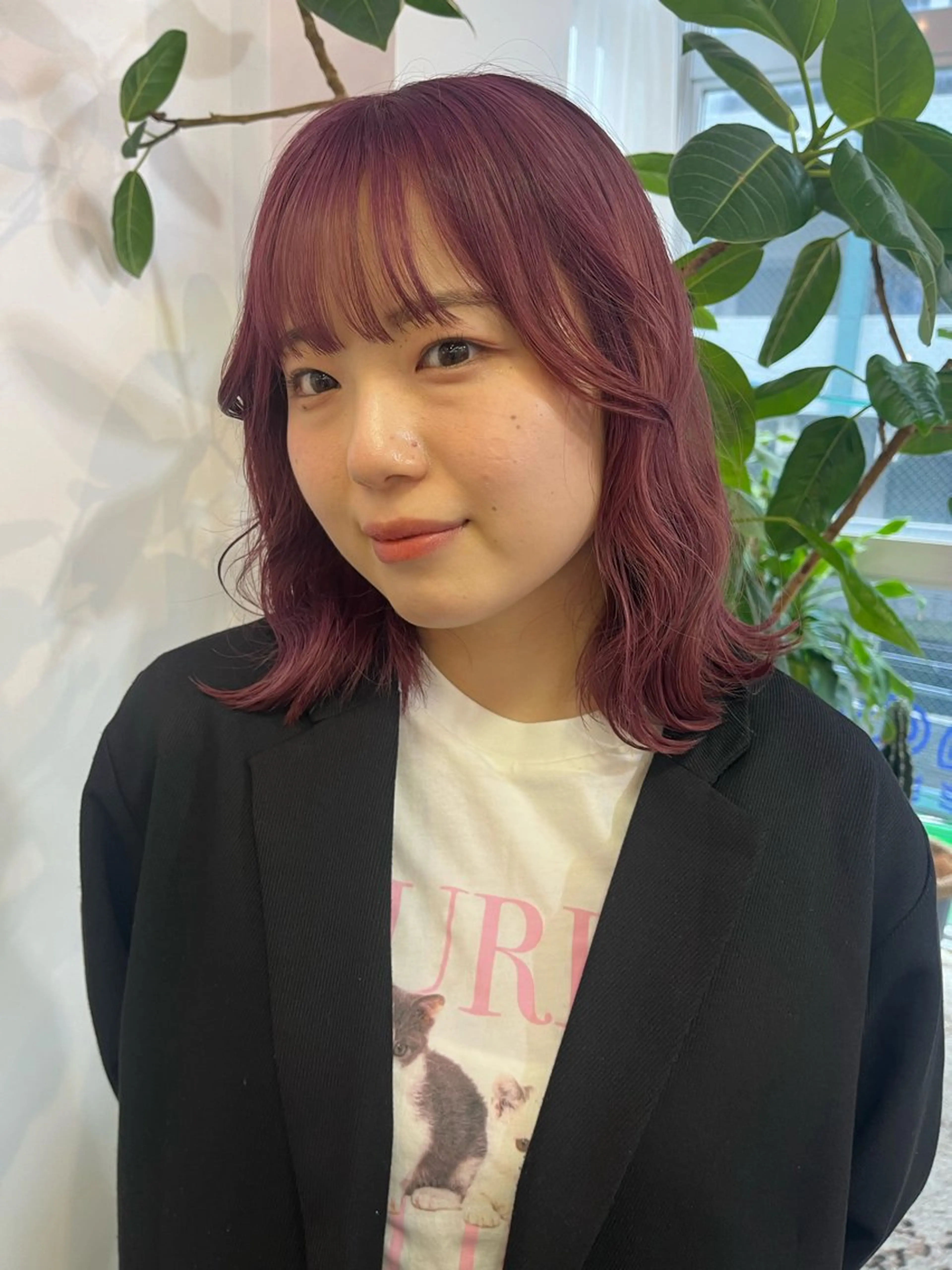 ミディアム ヘアカラー 💜ness/ くるみ💜のヘアスタイル