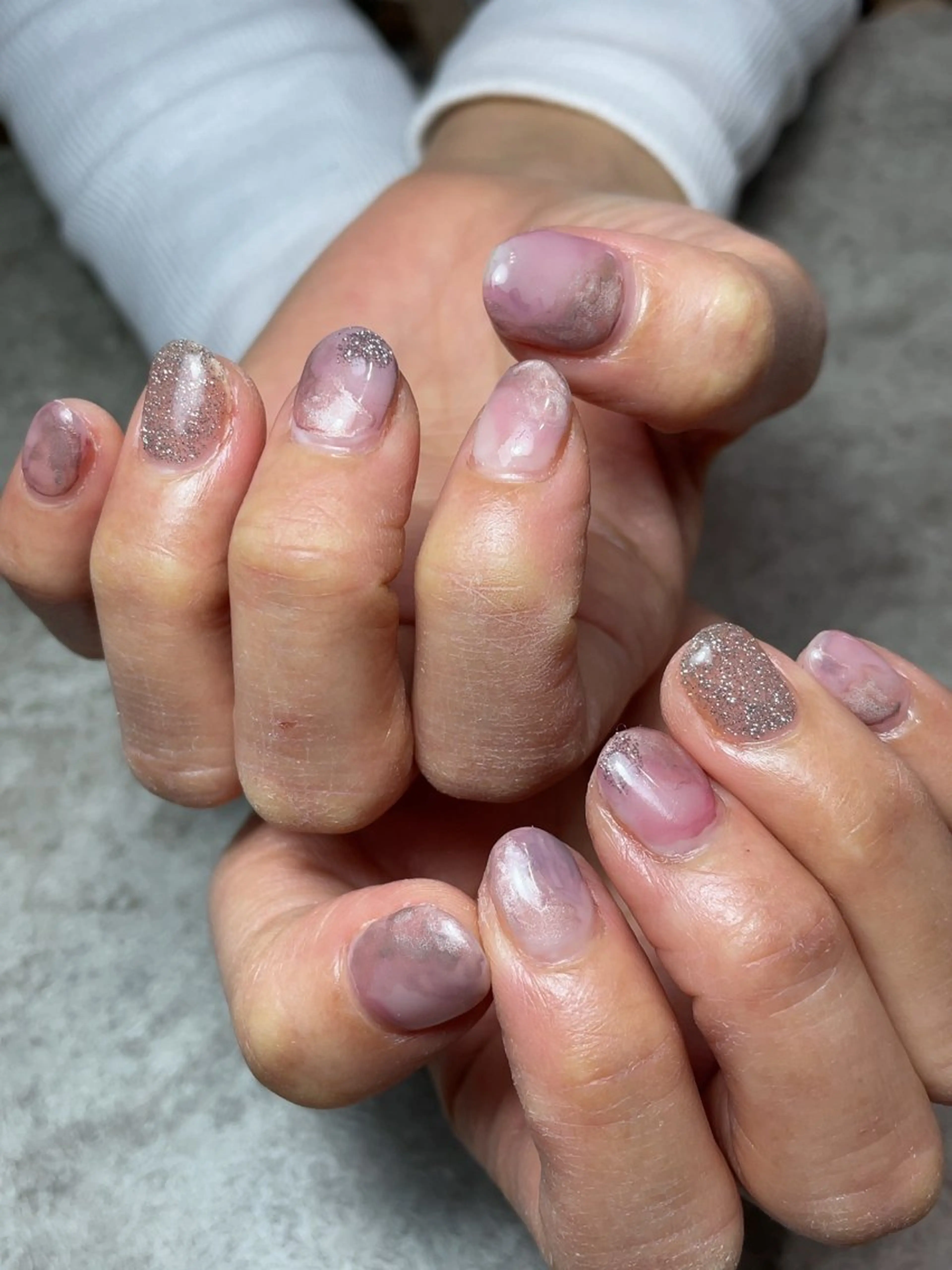 ネイル アートネイル ニュアンスネイル irodori ayaのネイルデザイン