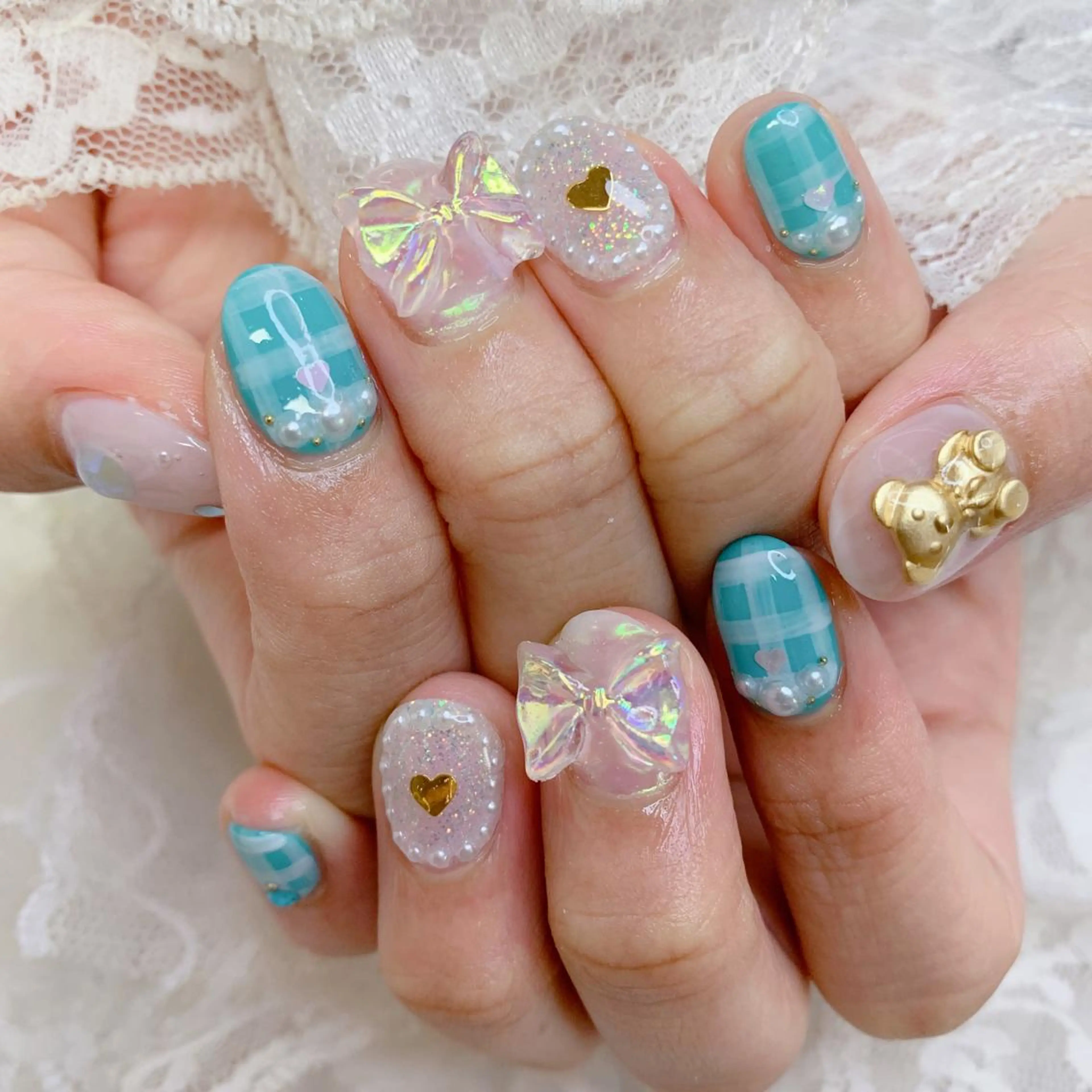 ネイル ハンドネイル La neige* yuki 🥯🍑のネイルデザイン