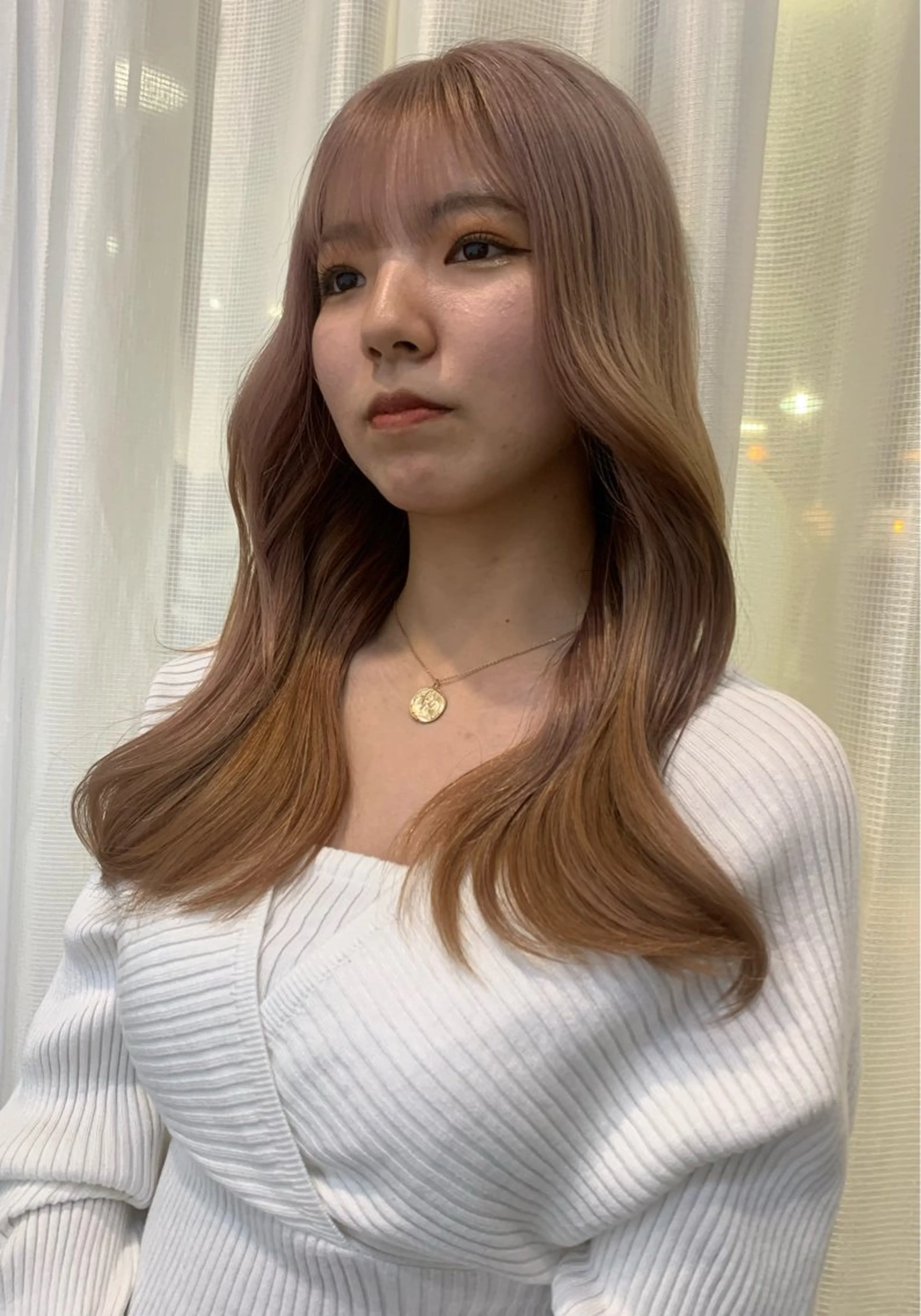 セミロング カラー カット ヘアカラー トリートメント Pia/KIRIA /福岡美容室のヘアスタイル