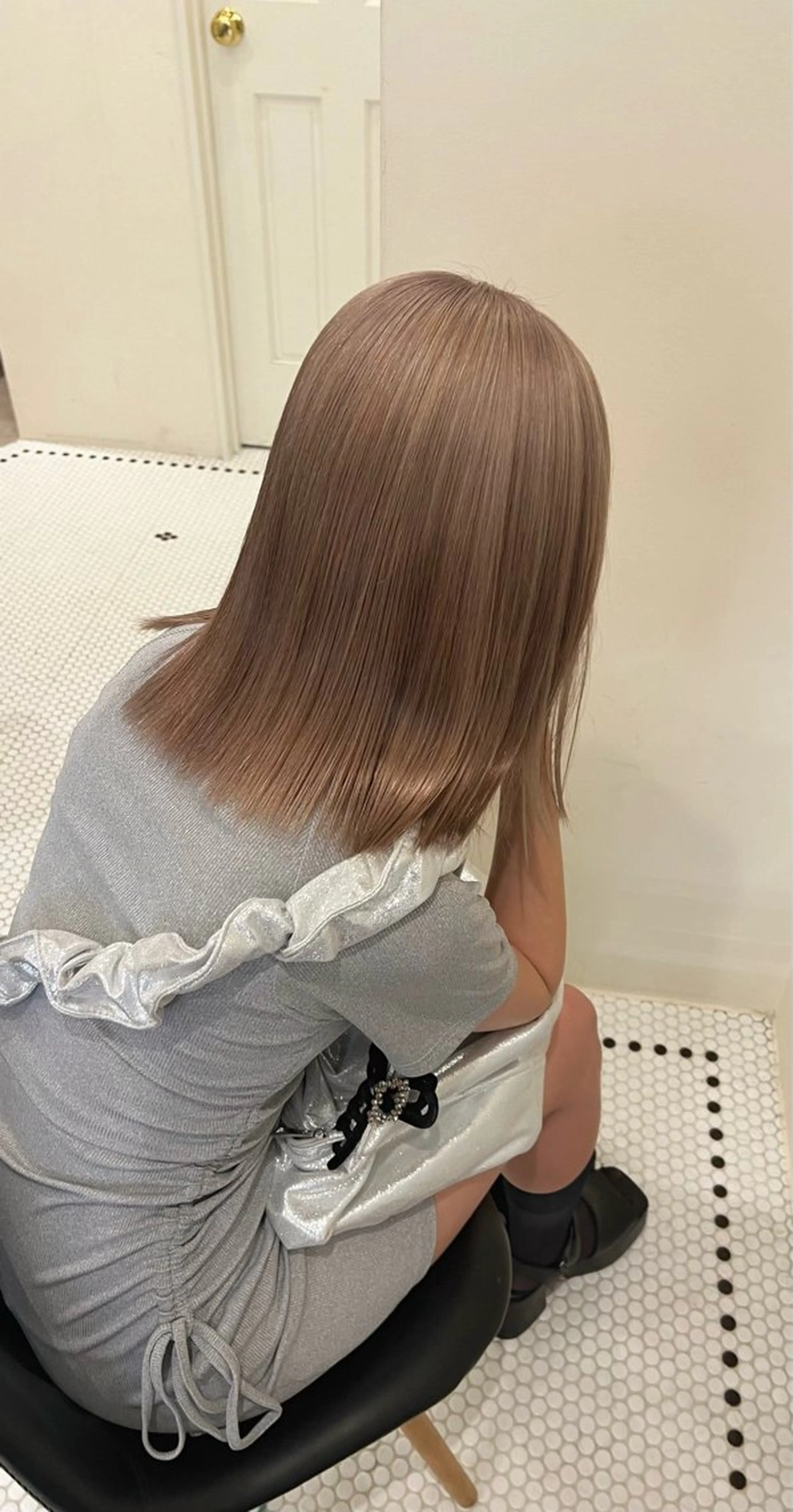 ロング カラー カット ヘアカラー トリートメント belle   表参道　terrace所属・抜きっぱなしブロンド /ハイトーン/カナタのヘアスタイル