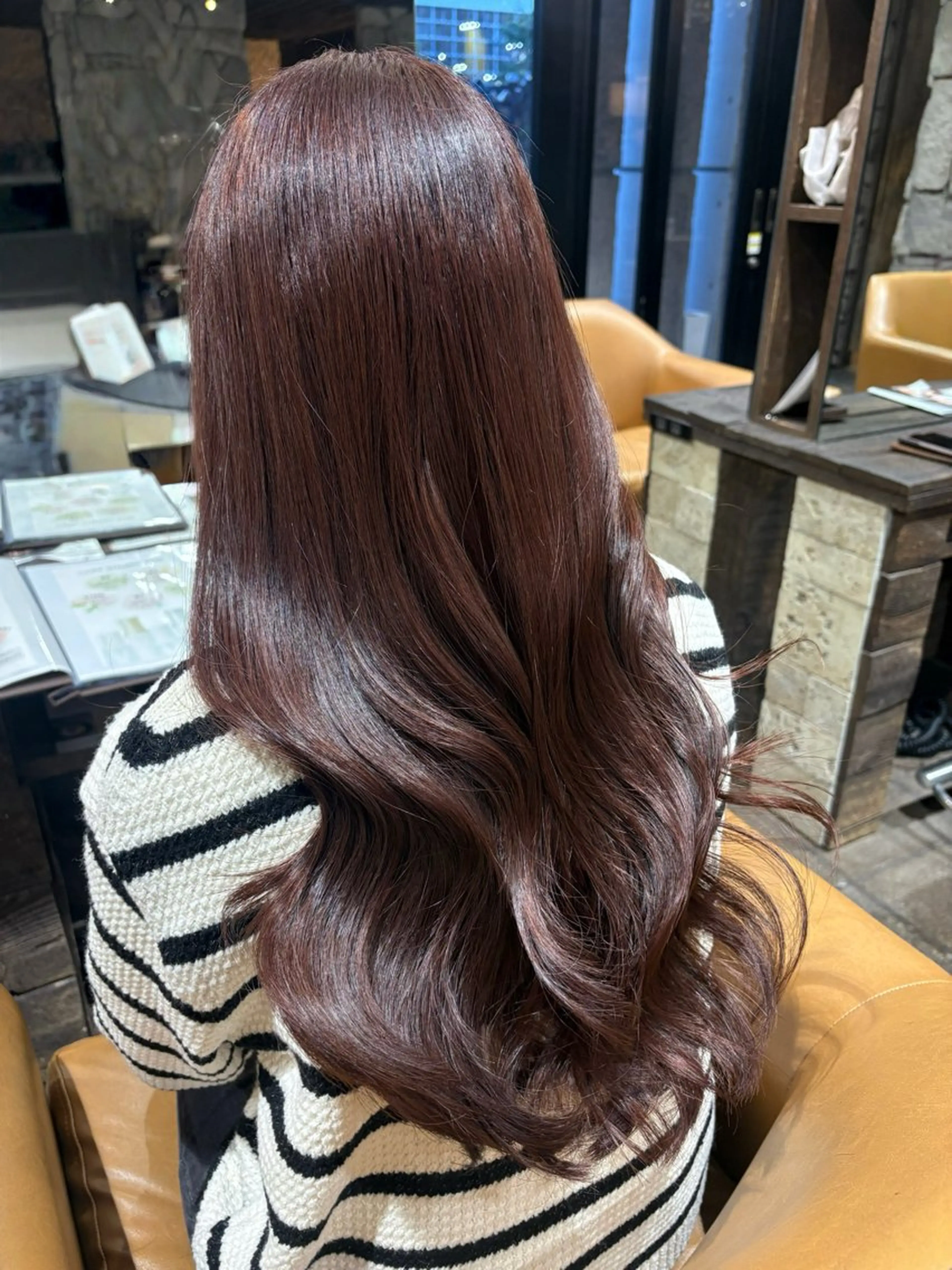 ロング カラー ヘアアレンジ カット ヘアカラー トリートメント 名駅/垢抜けカラー/ 髪質改善/リナ♡のヘアスタイル