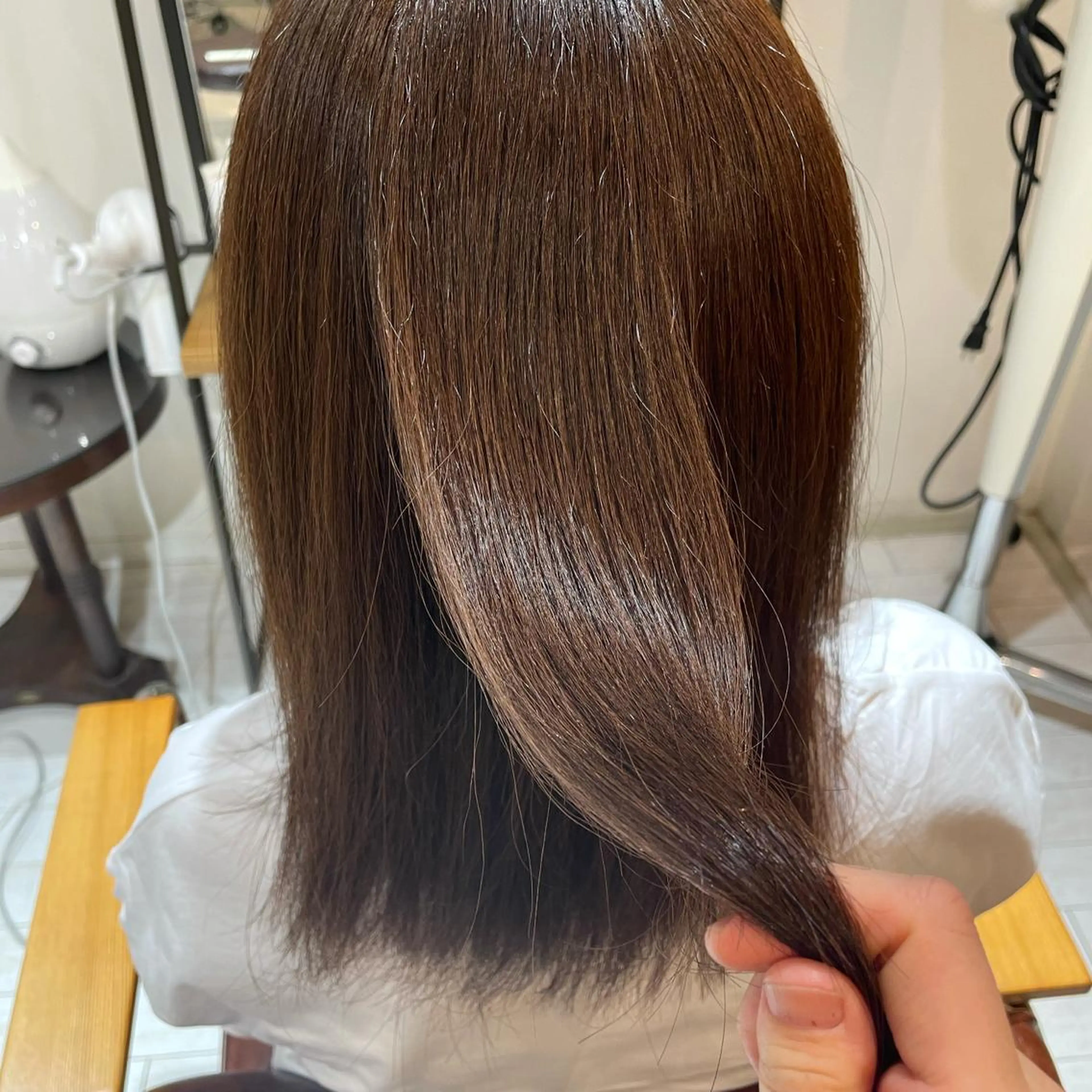 ミディアム 酸性ストレート カット トリートメント ヤマモト マイのヘアスタイル