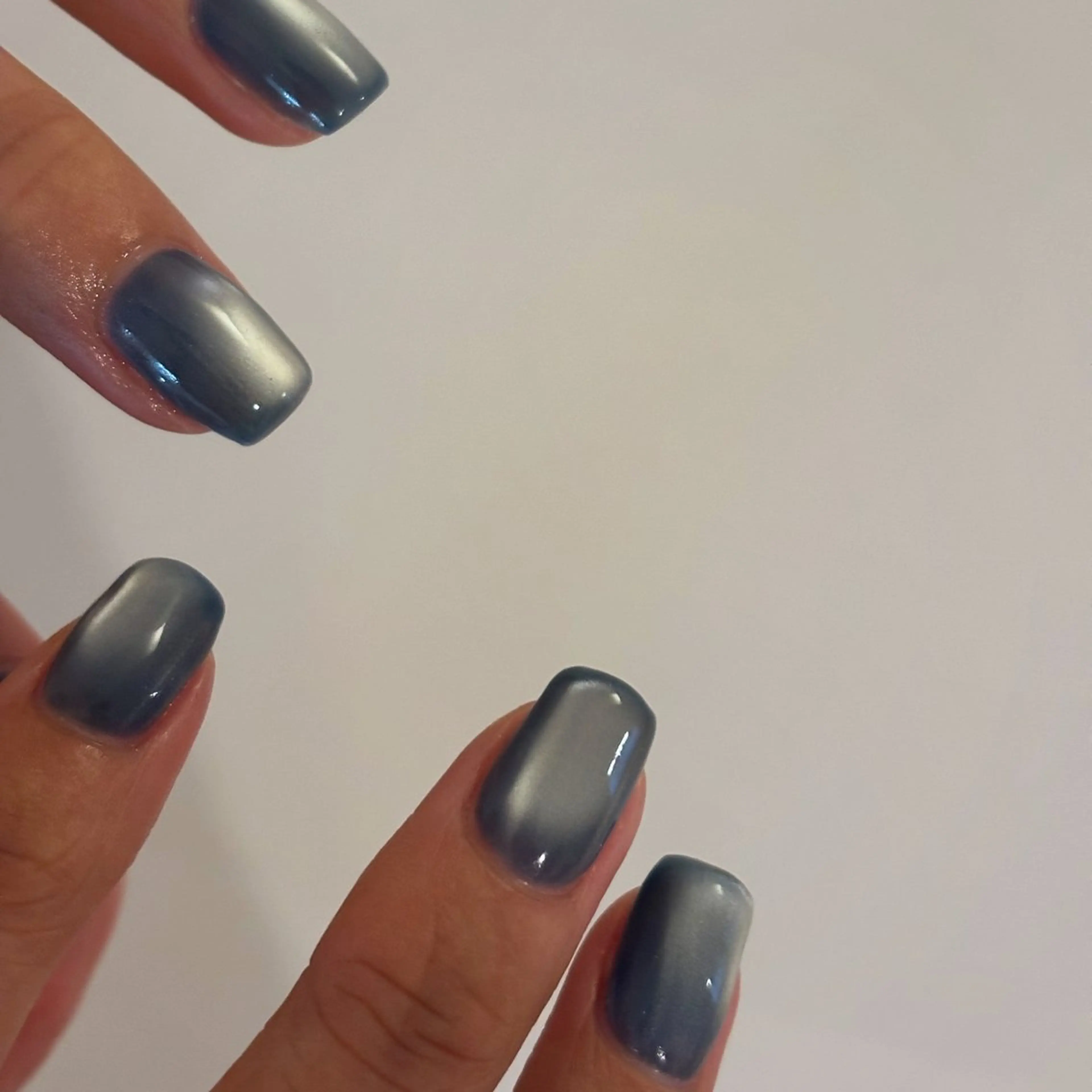 ネイル ブルー ハンドネイル Elio所属・Elio 国泰寺のネイルデザイン