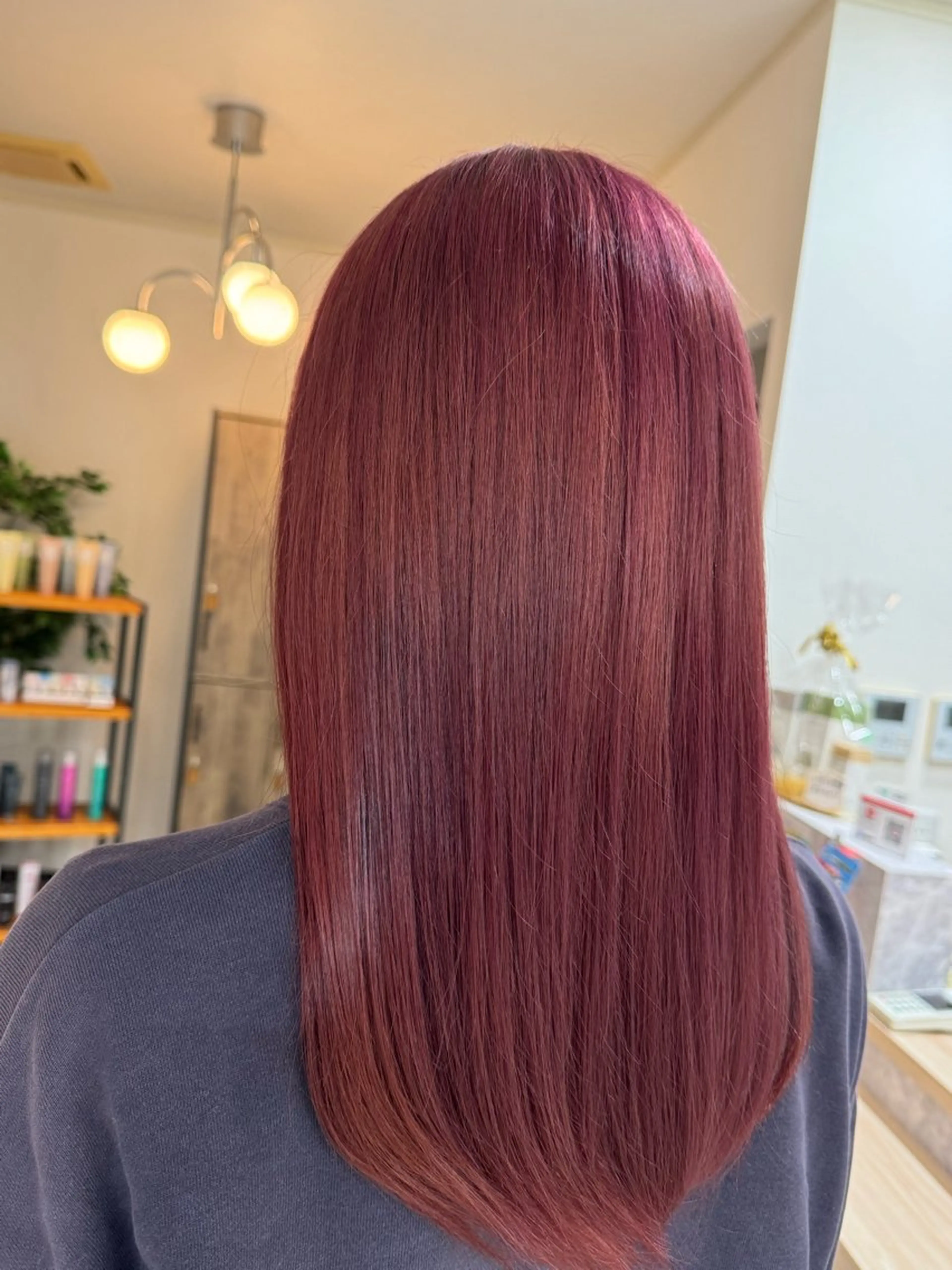 ロング カラー 大内 カオリのヘアスタイル