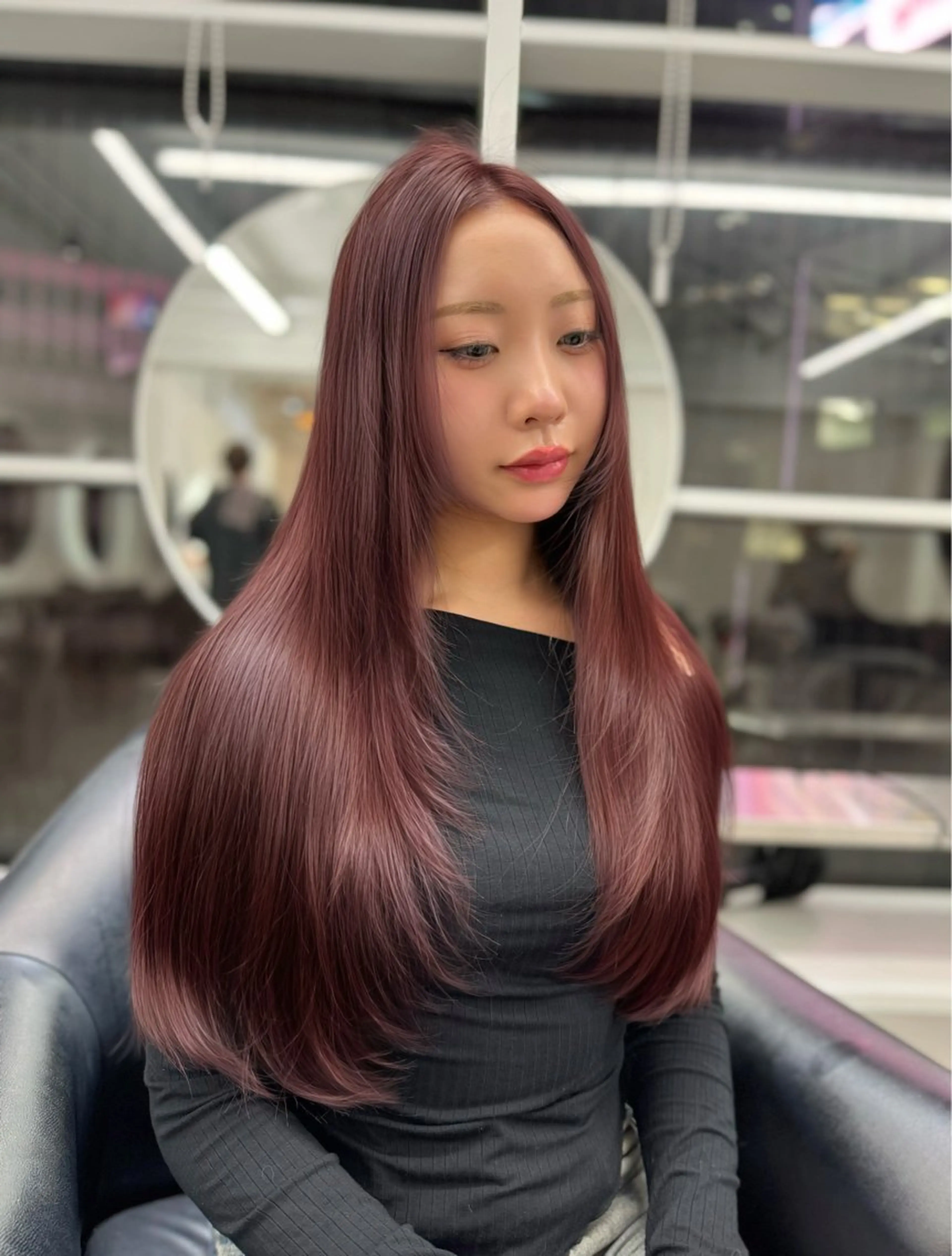 🌈韓国ヘア🇰🇷透明感カラー🌈ブリーチなしダブルカラー✨&シルクトリートメント👱🏻‍♀️の写真