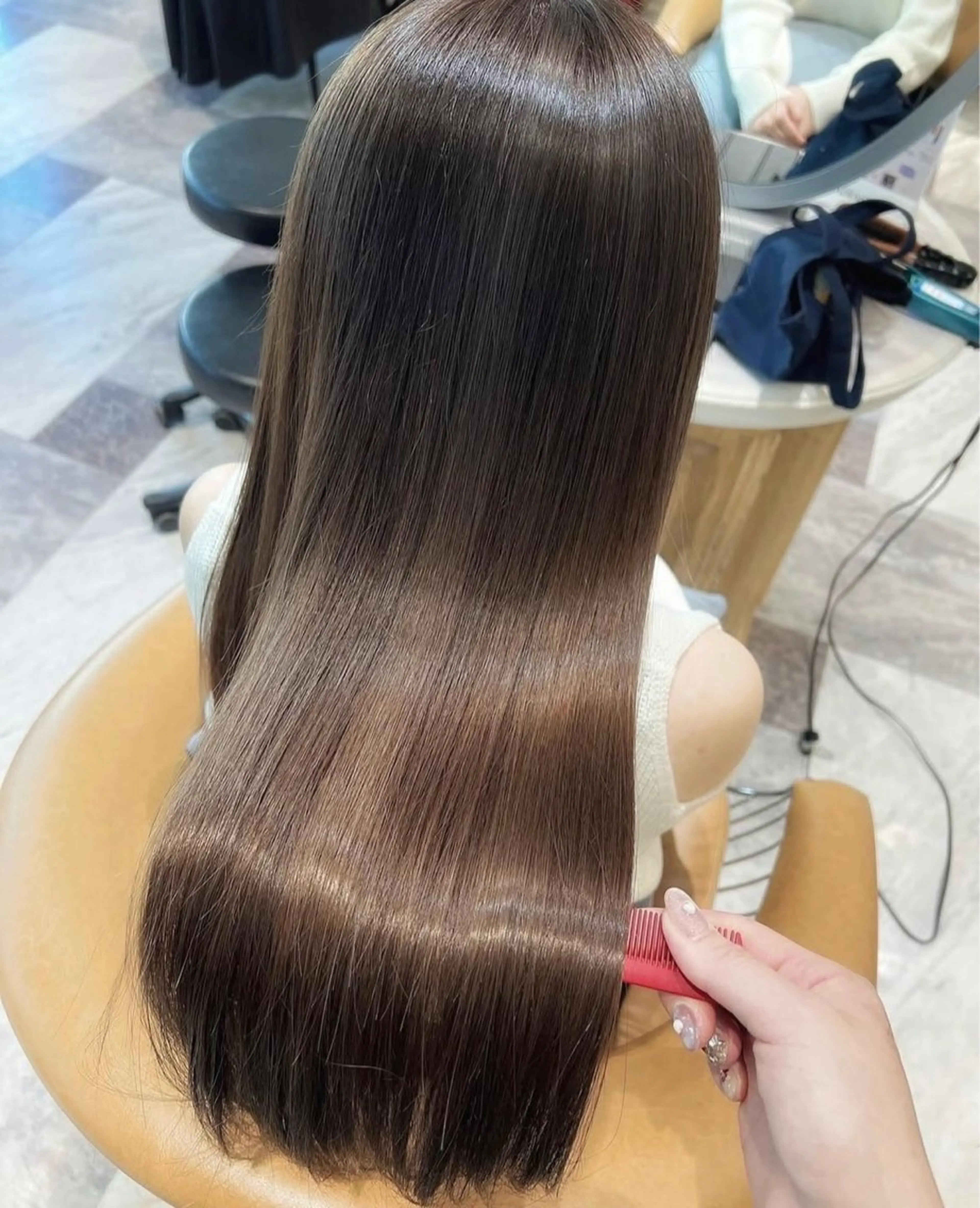 【癖が気になる方👀💭】 縮毛矯正➕1stepトリートメント💖✨️(ナノケアスチーマー付き🧖🏻‍♀️)の写真